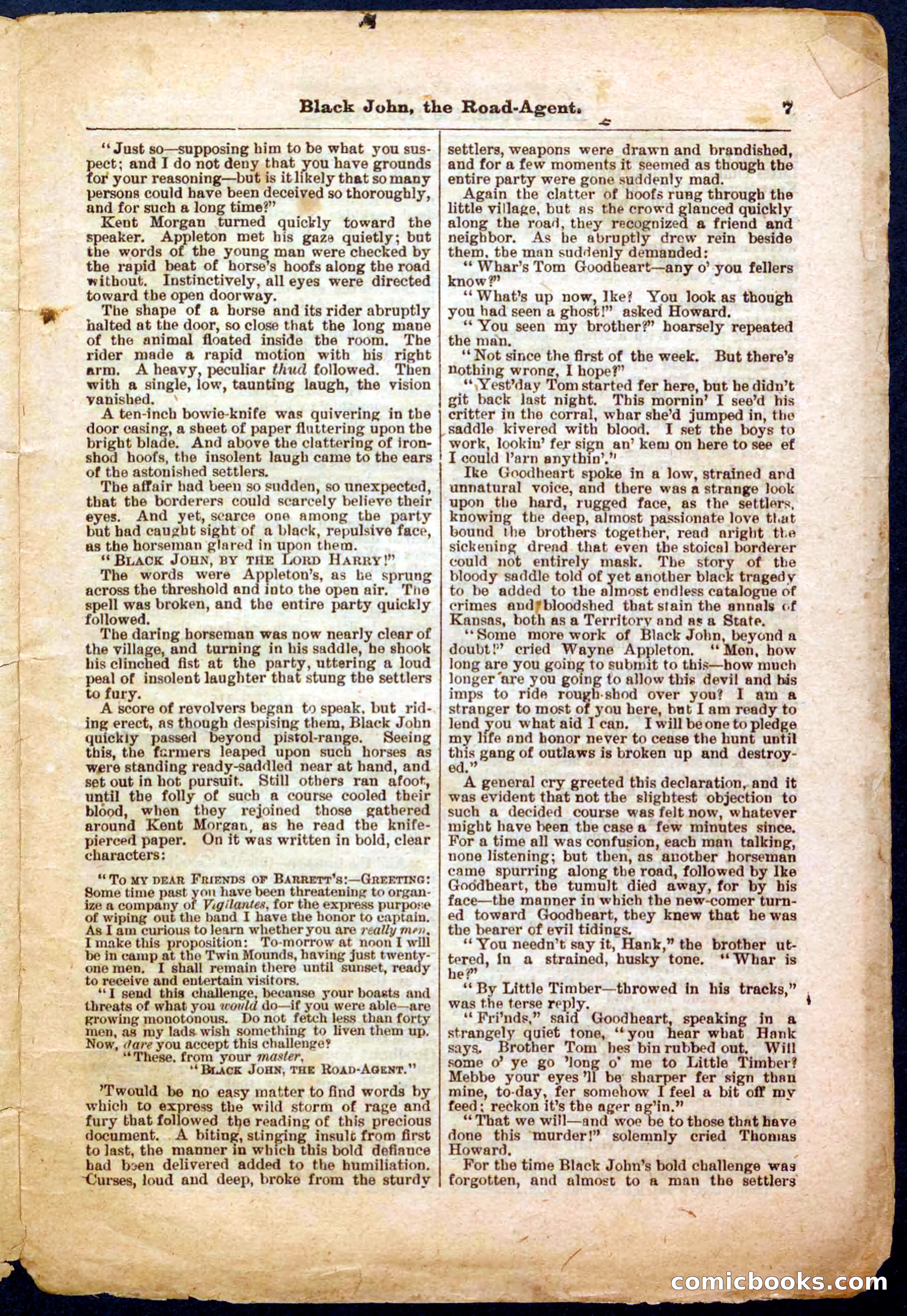 Beadle's Pocket Library, Vol. III, No. 32 — page 7 of 32