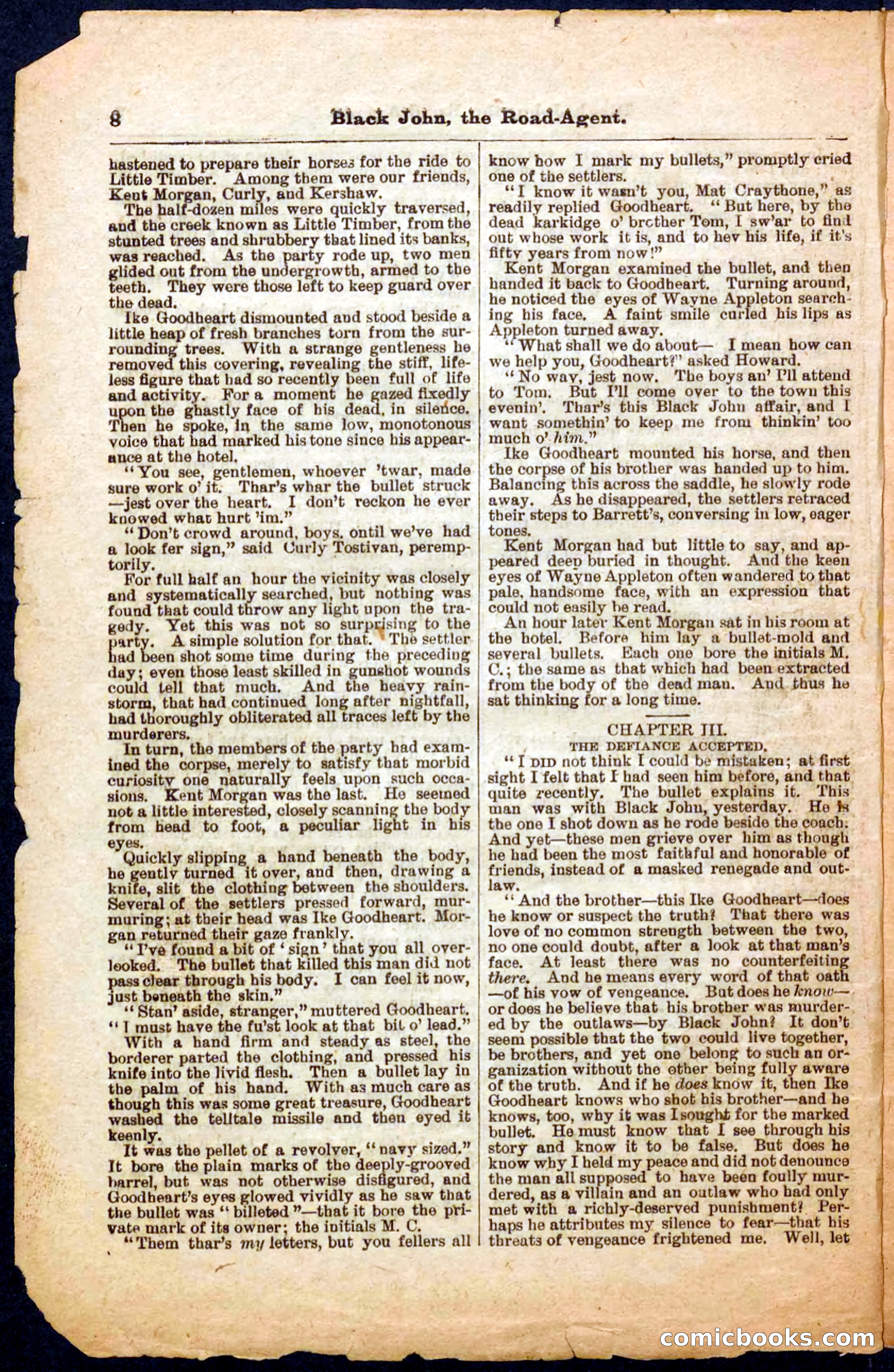 Beadle's Pocket Library, Vol. III, No. 32 — page 8 of 32