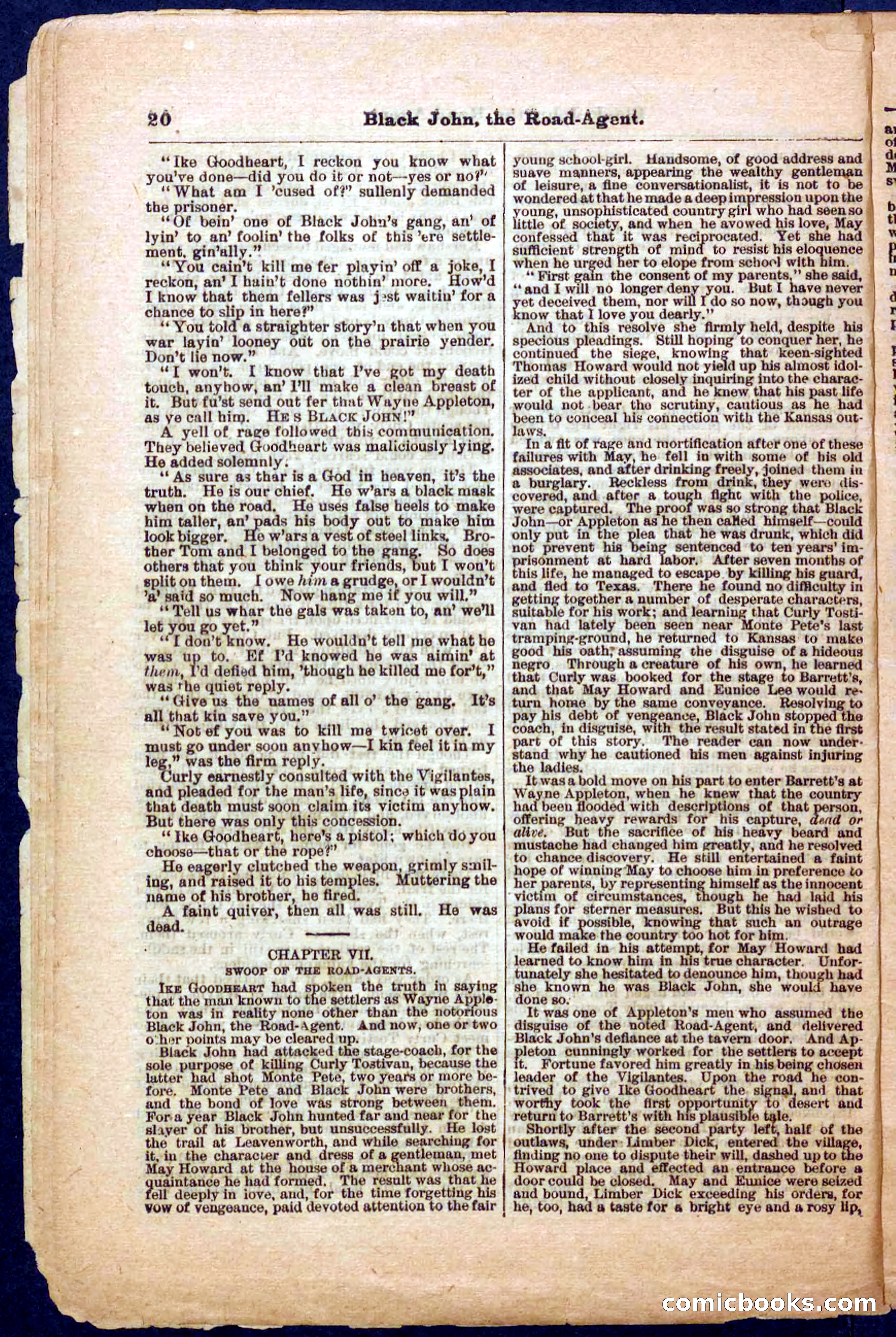 Beadle's Pocket Library, Vol. III, No. 32 — page 20 of 32
