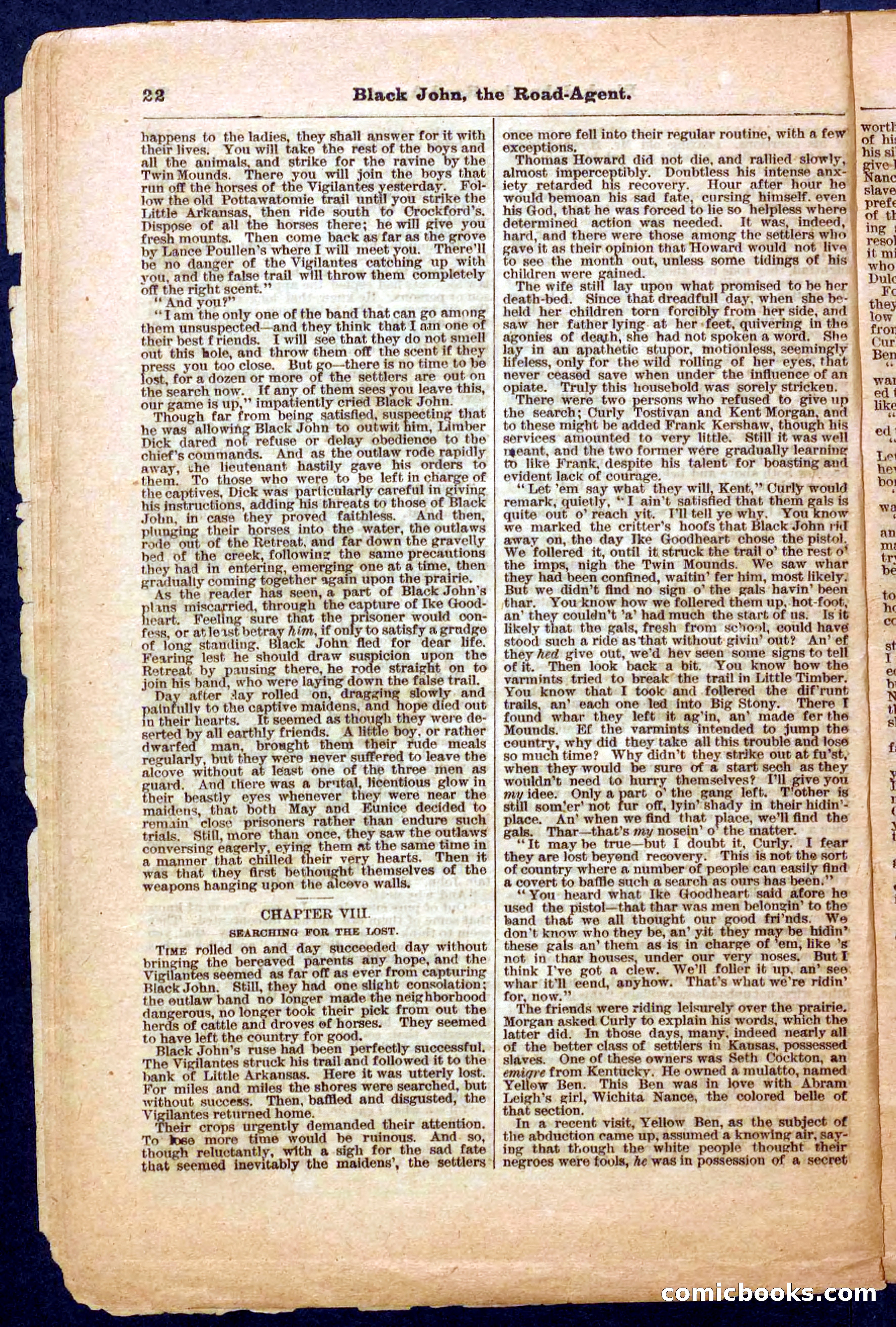 Beadle's Pocket Library, Vol. III, No. 32 — page 22 of 32
