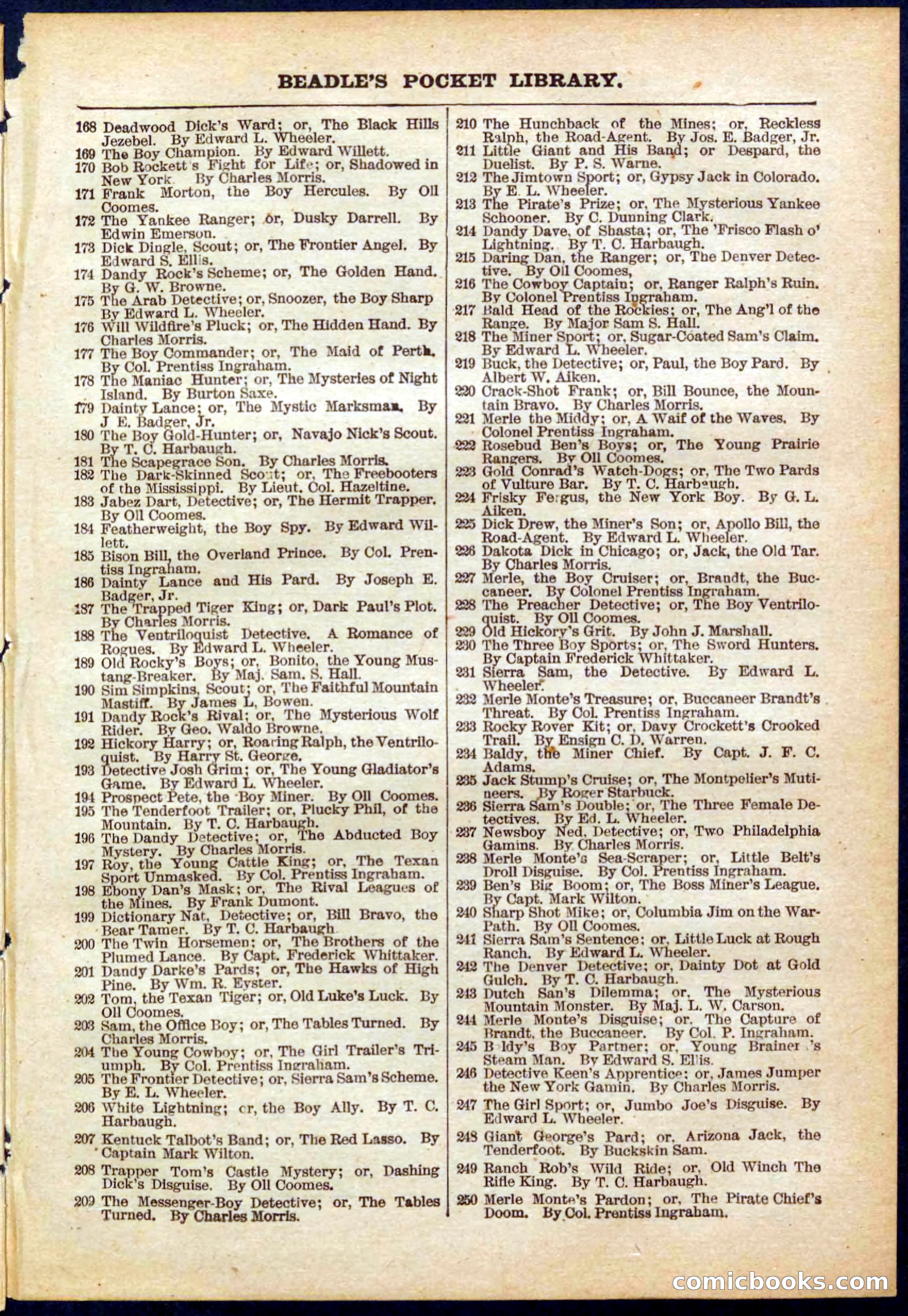 Beadle's Pocket Library No. 320 — page 31 of 32