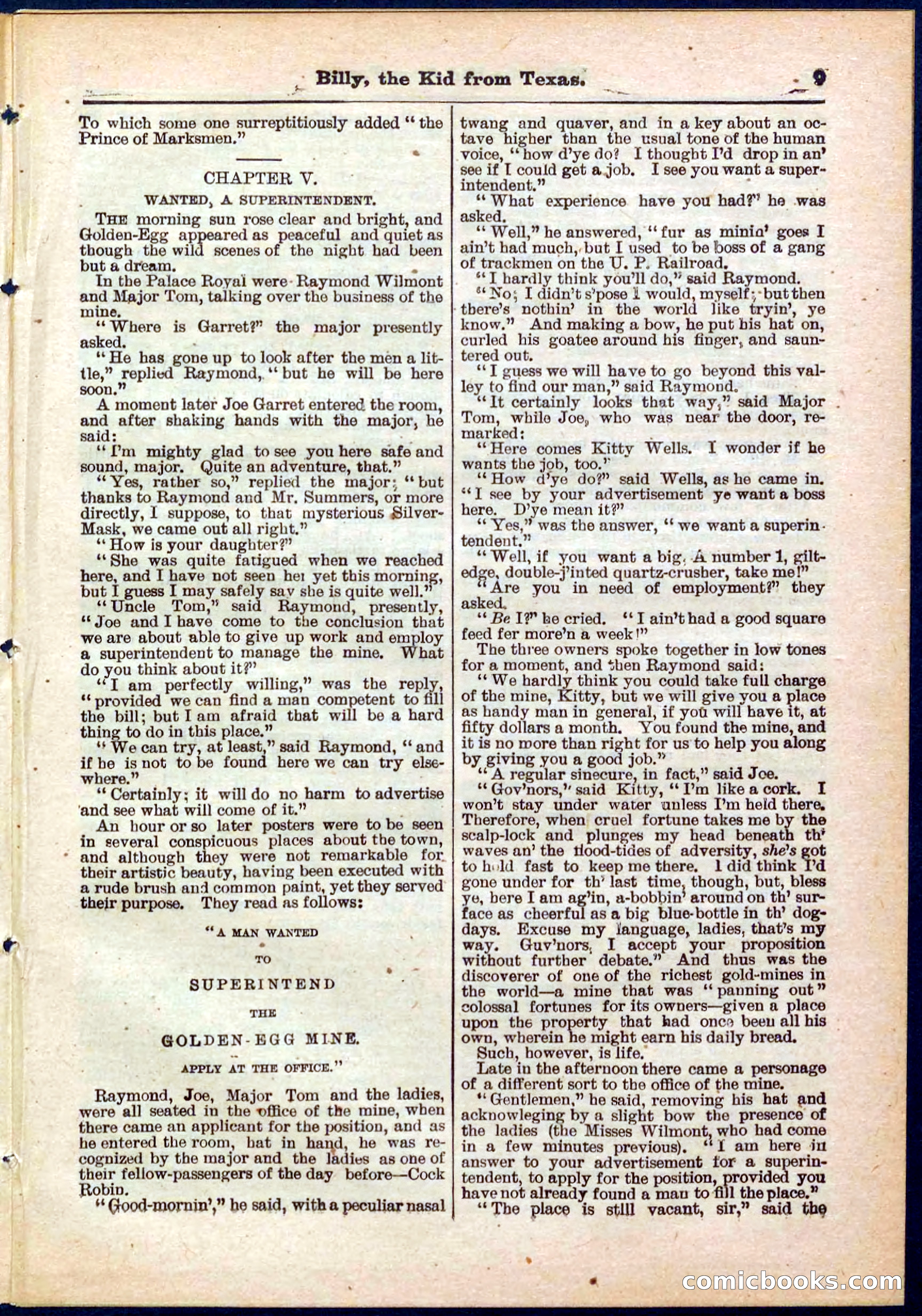 Beadle's Pocket Library No. 321 — page 9 of 32