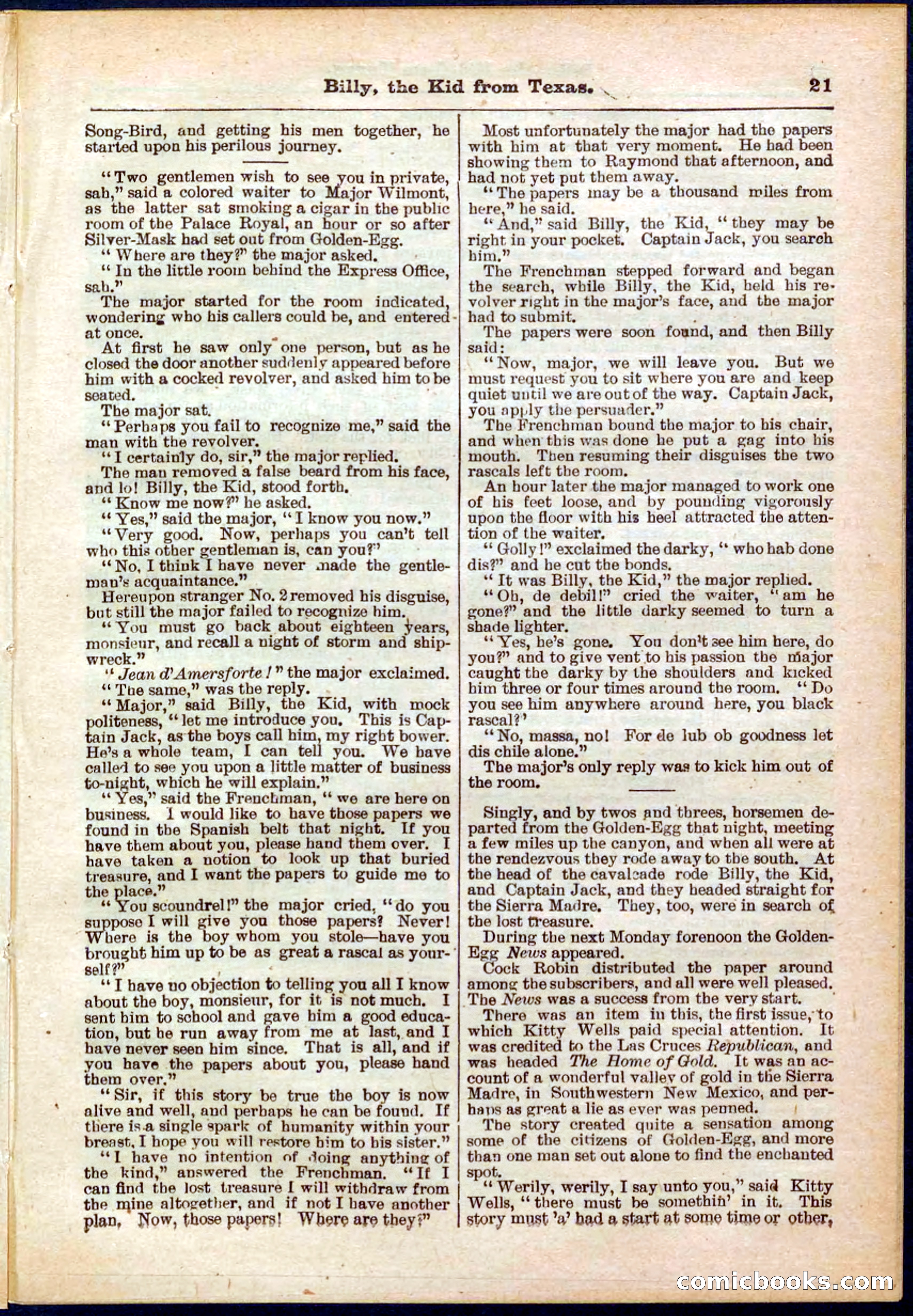 Beadle's Pocket Library No. 321 — page 21 of 32
