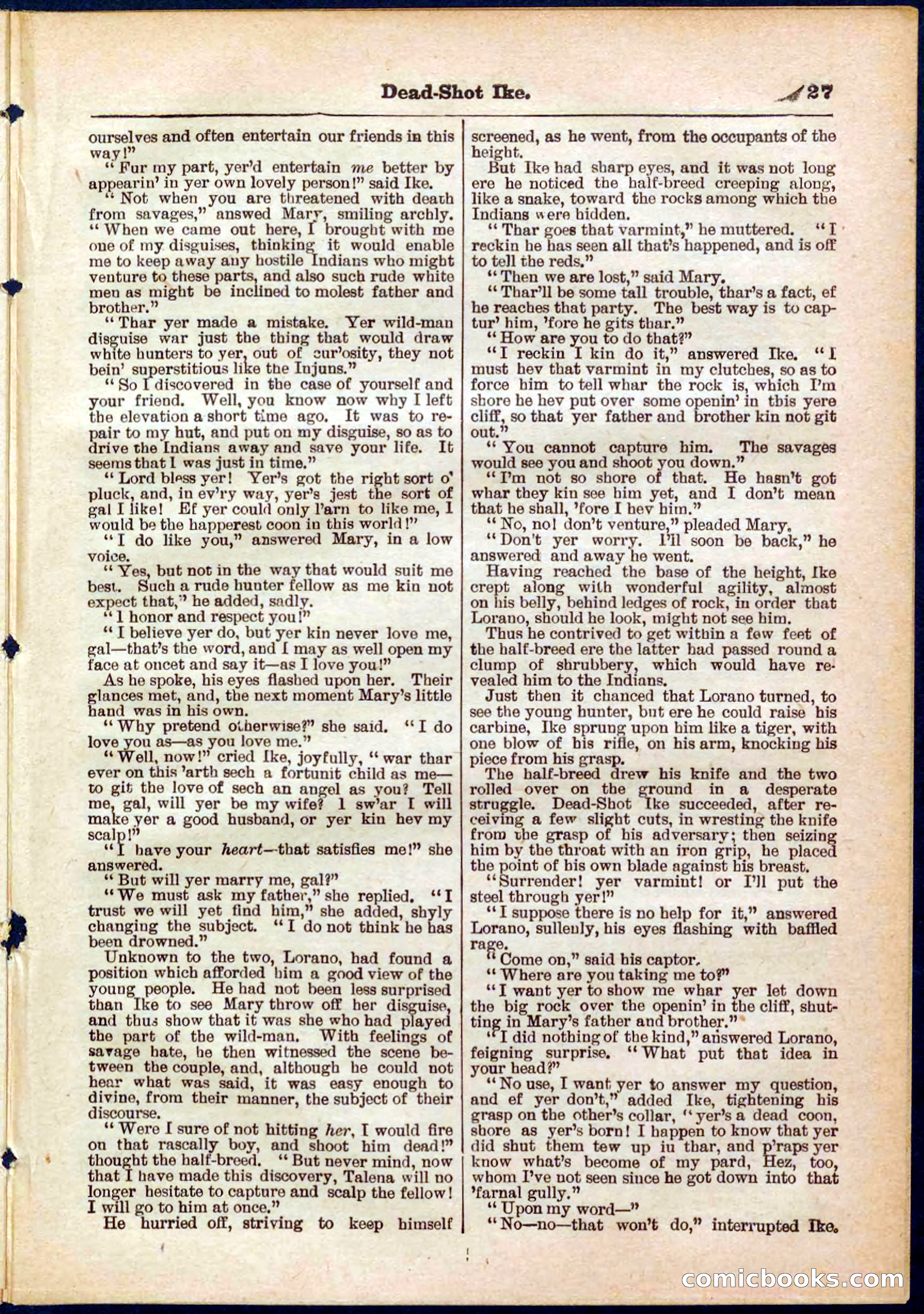 Beadle's Pocket Library No. 323 — page 27 of 32