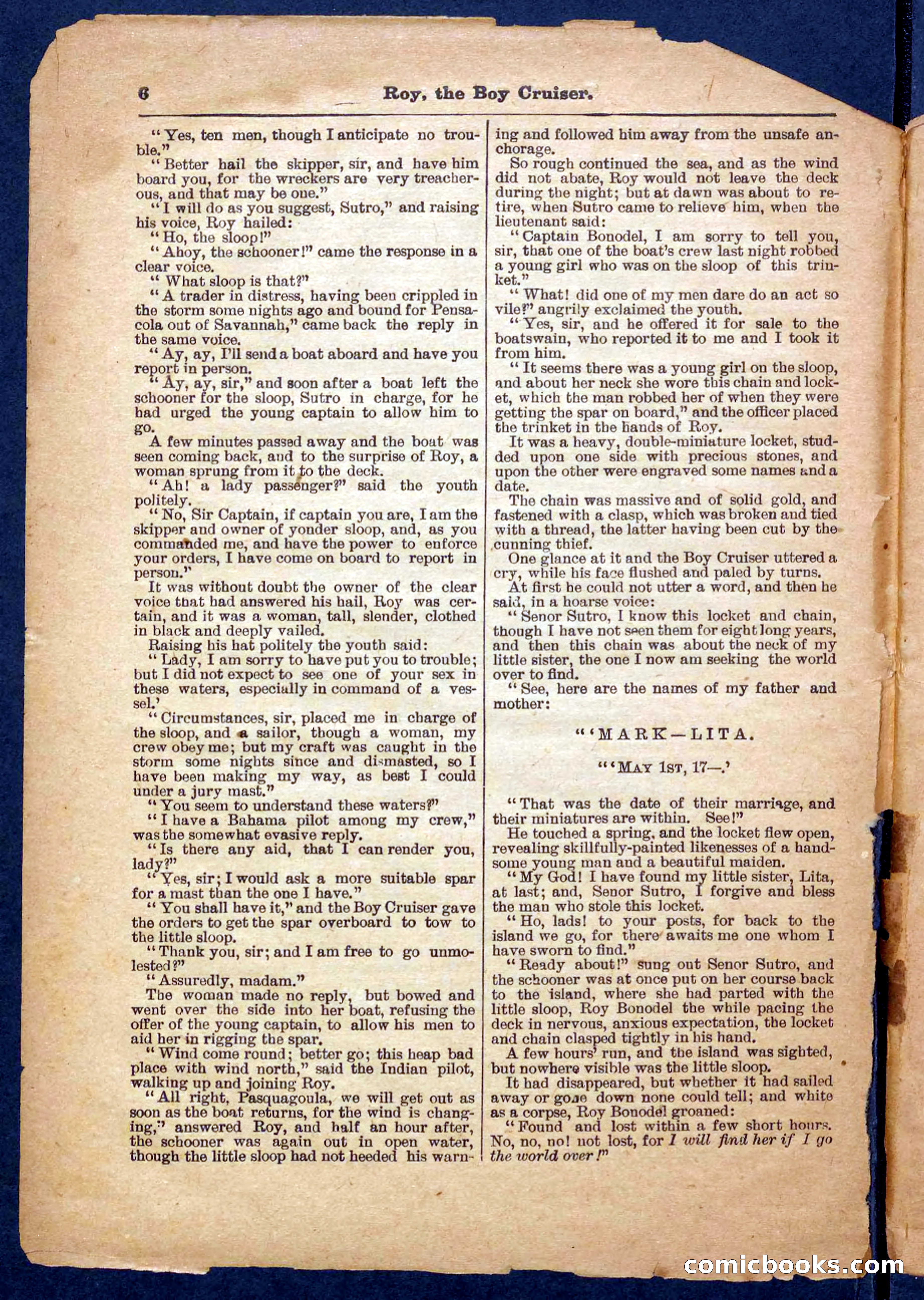 Beadle's Pocket Library No. 326 — page 6 of 32