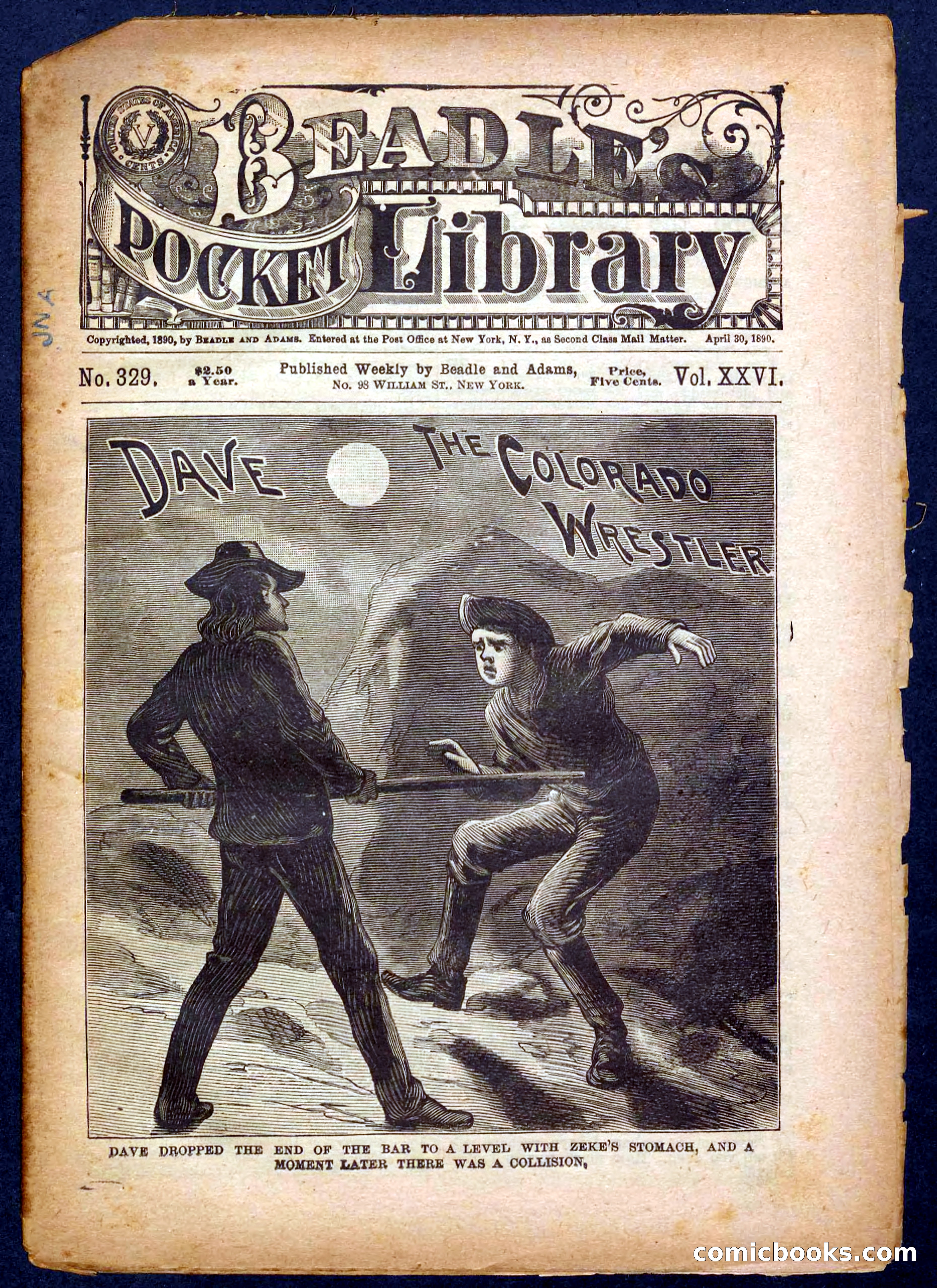 Beadle's Pocket Library No. 329: Dave the Colorado Wrestler — page 1 of 32