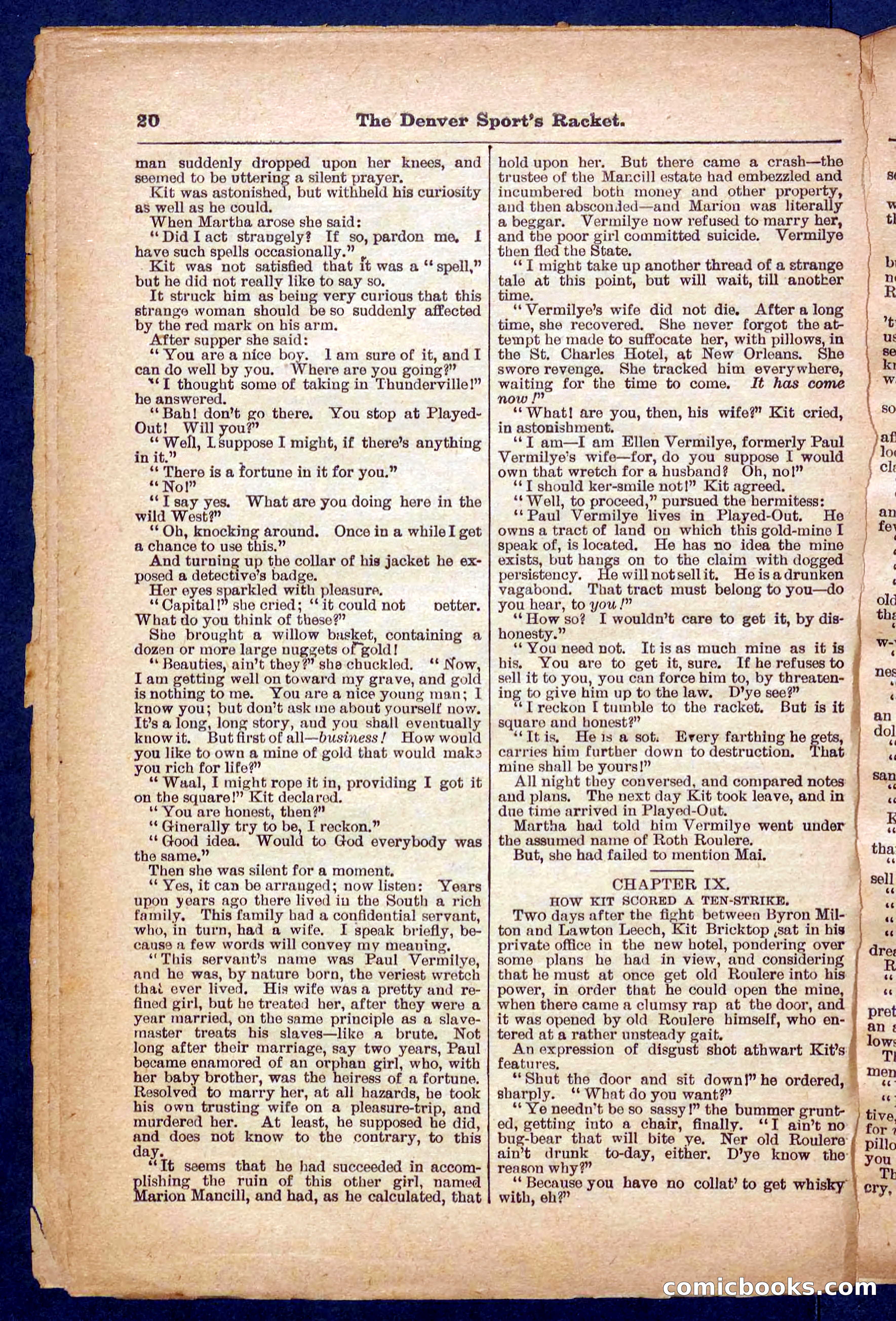 Beadle's Pocket Library No. 330 — page 20 of 32