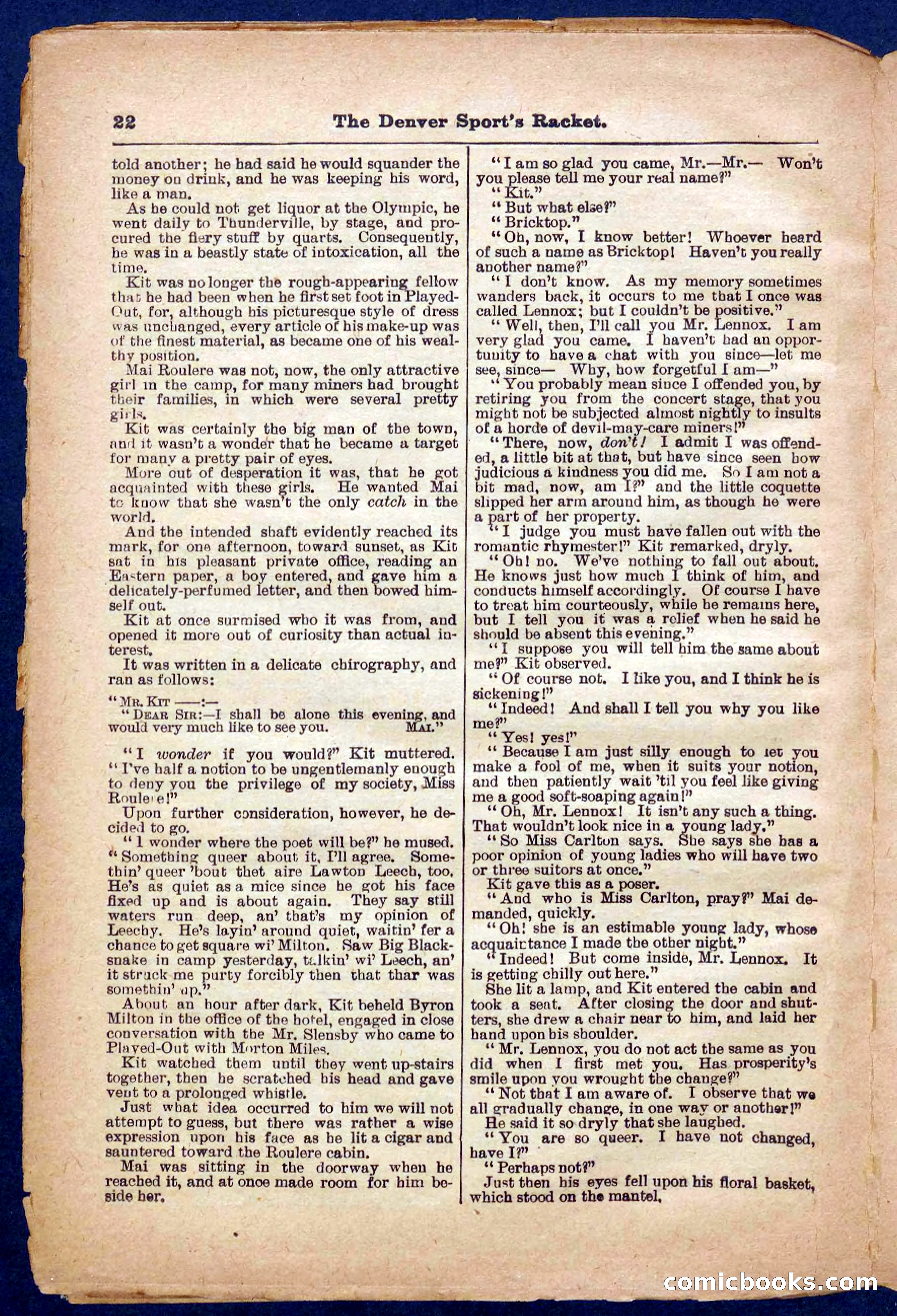 Beadle's Pocket Library No. 330 — page 22 of 32