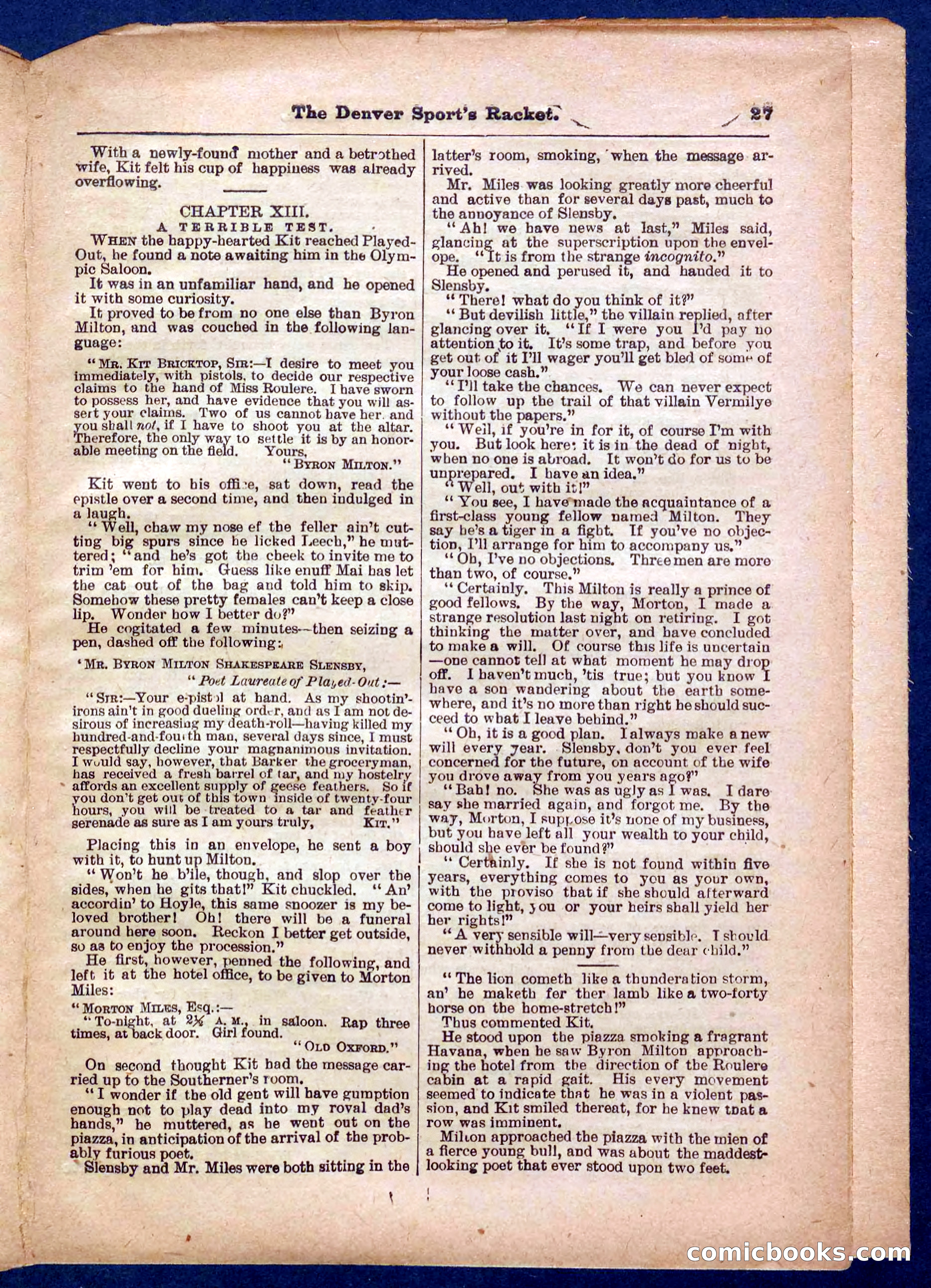 Beadle's Pocket Library No. 330 — page 27 of 32