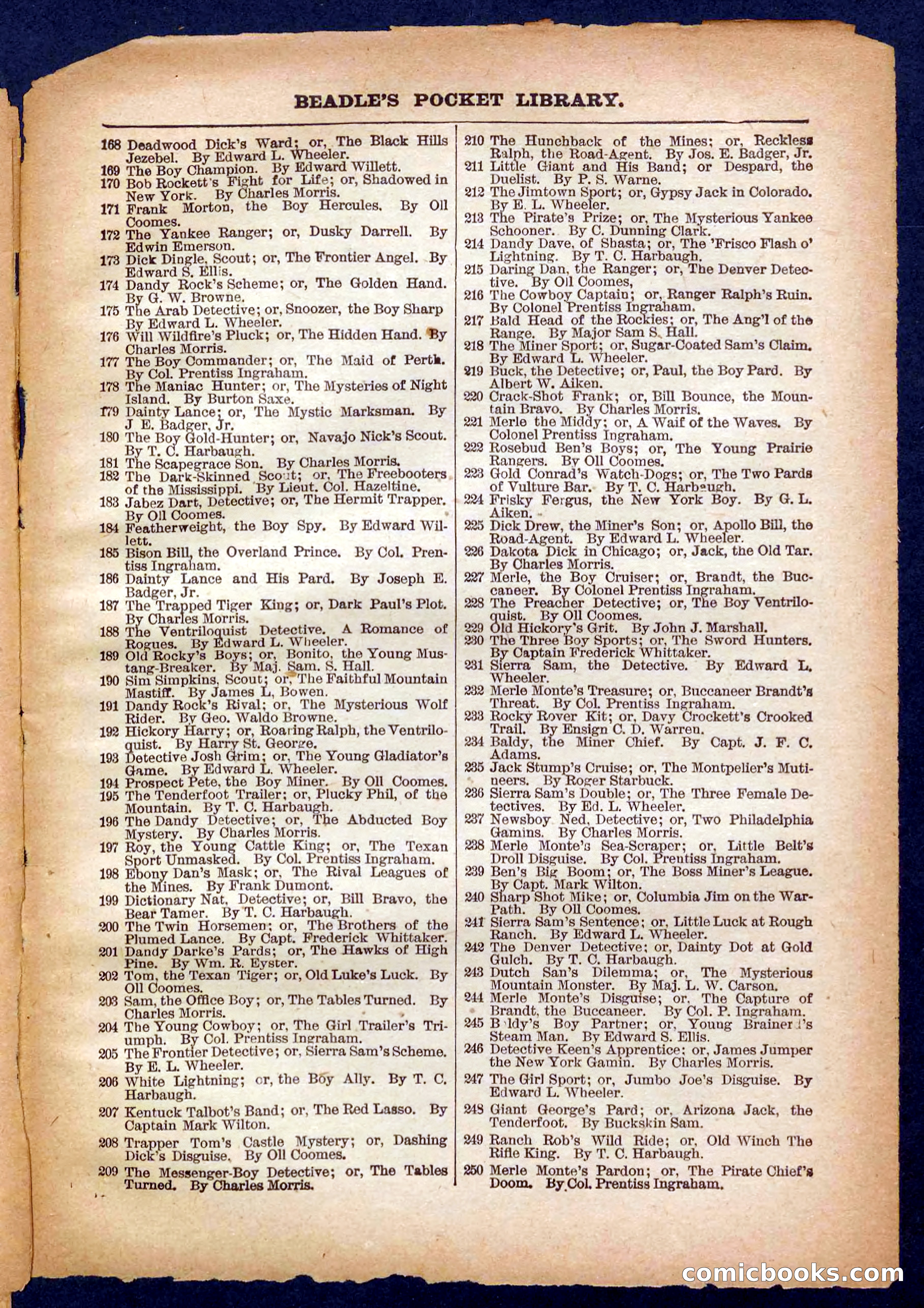 Beadle's Pocket Library No. 331 — page 31 of 32
