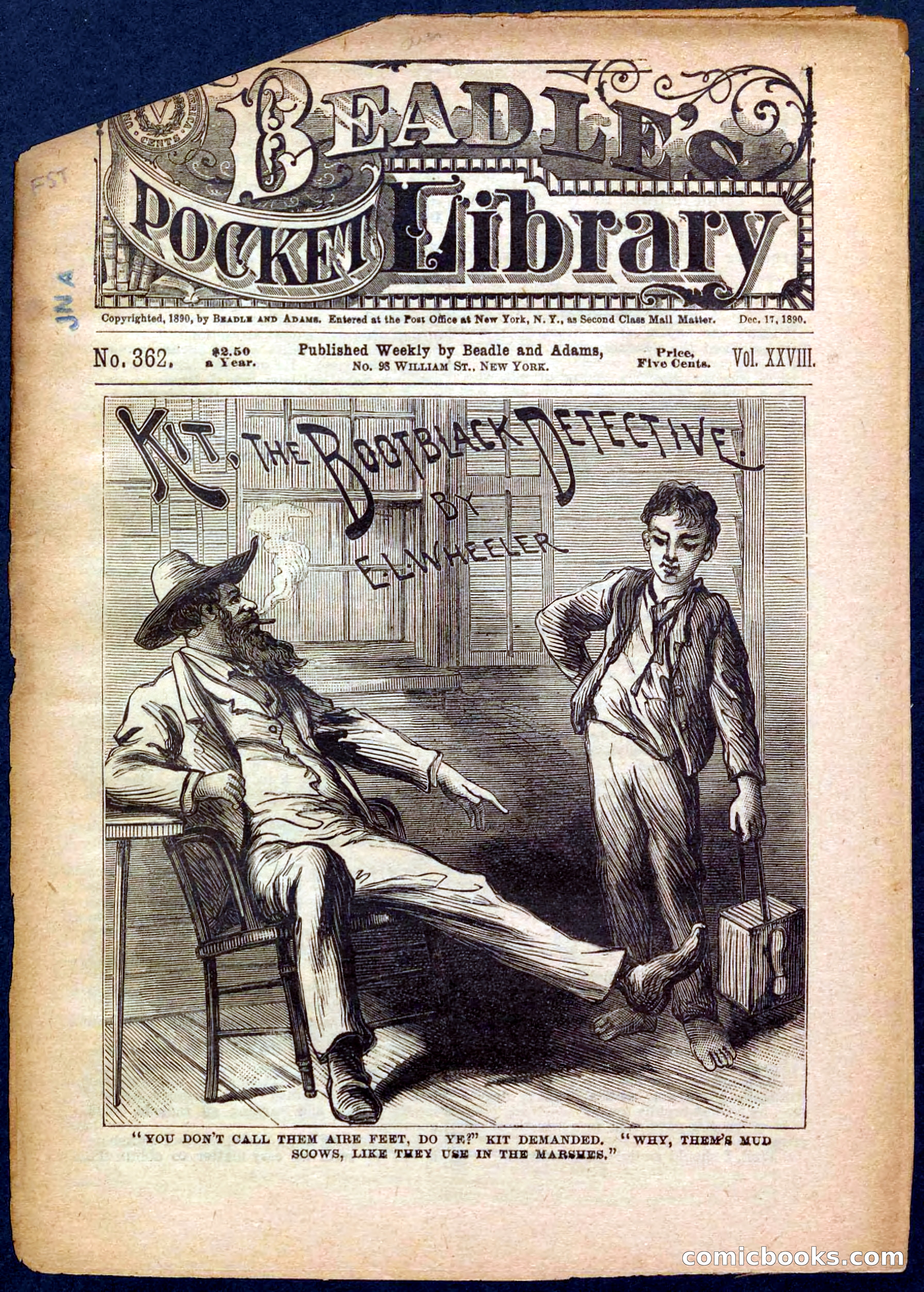 Beadle's Pocket Library No. 362 — page 1 of 32