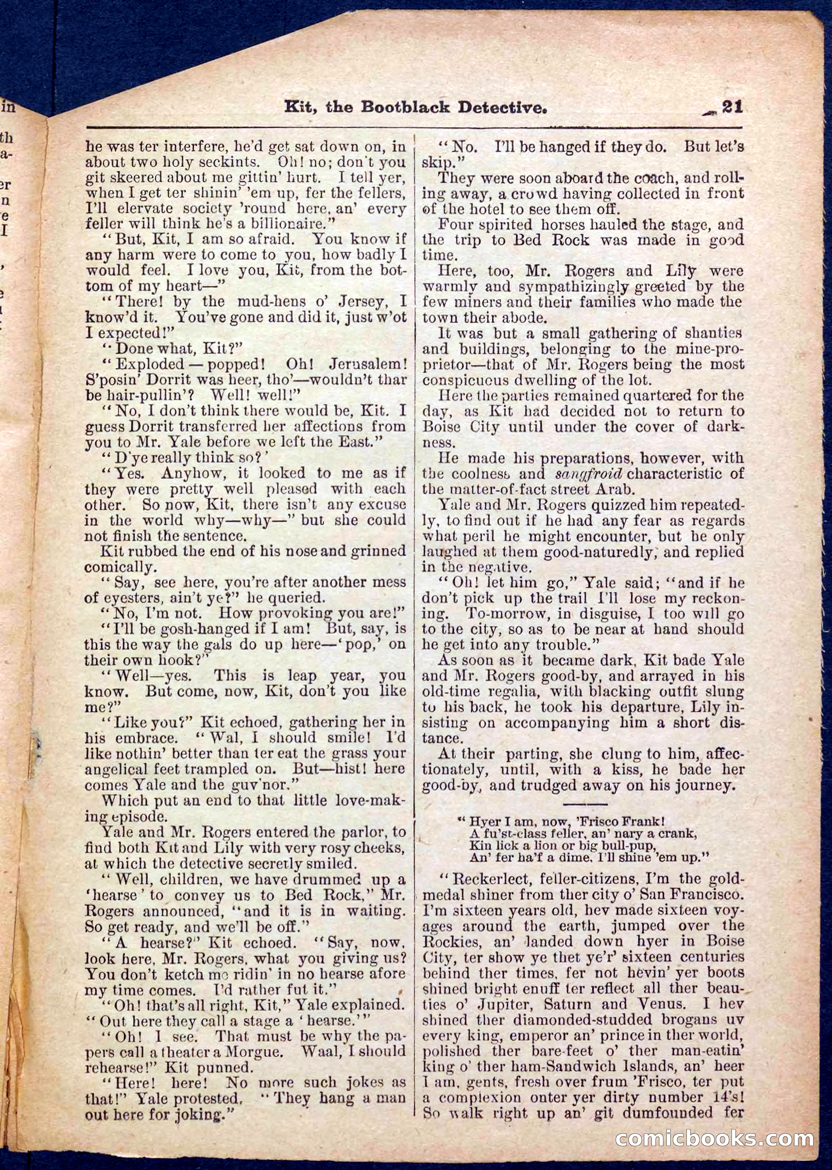 Beadle's Pocket Library No. 362 — page 21 of 32