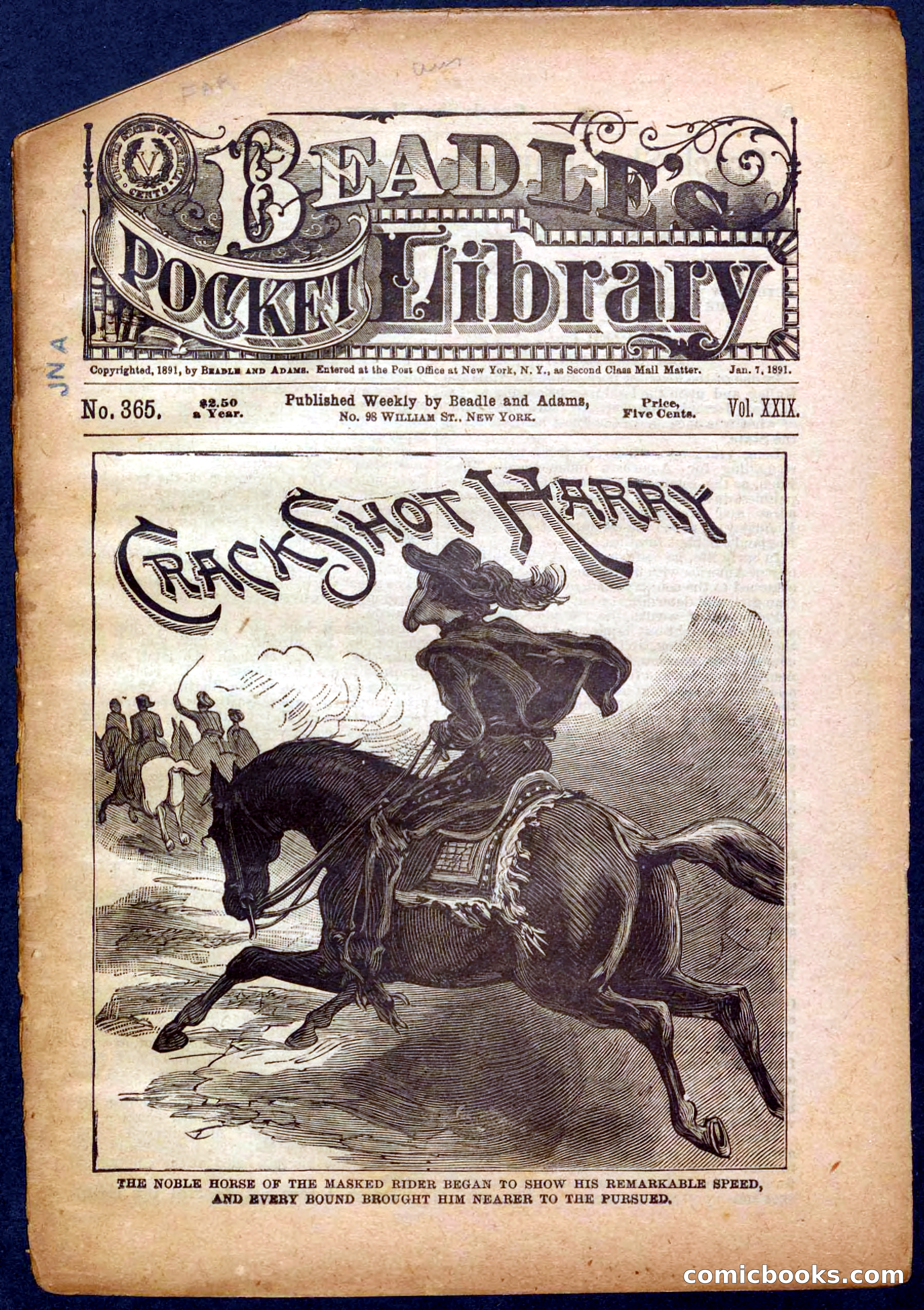 Beadle's Pocket Library No. 365 — page 1 of 32