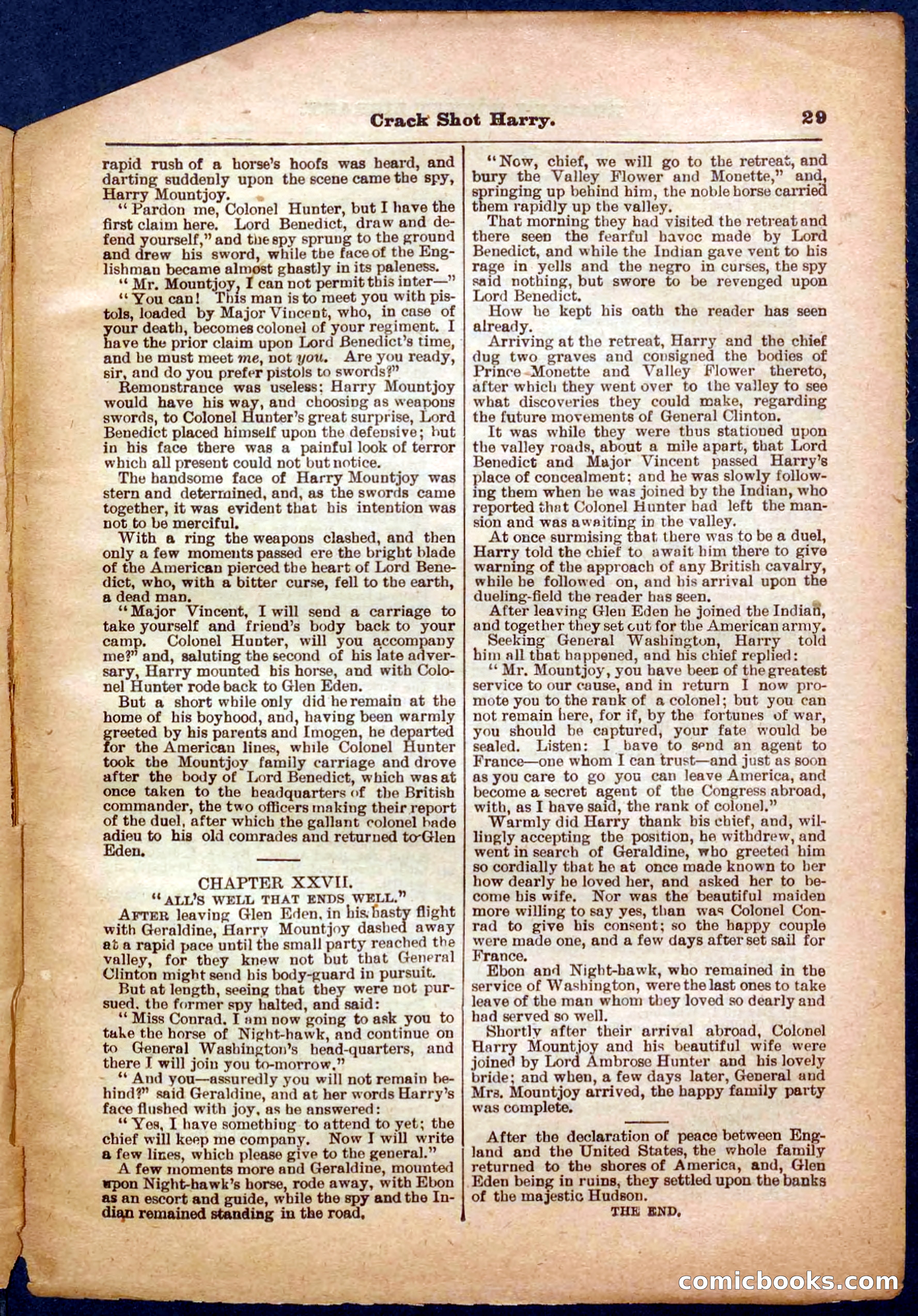 Beadle's Pocket Library No. 365 — page 29 of 32