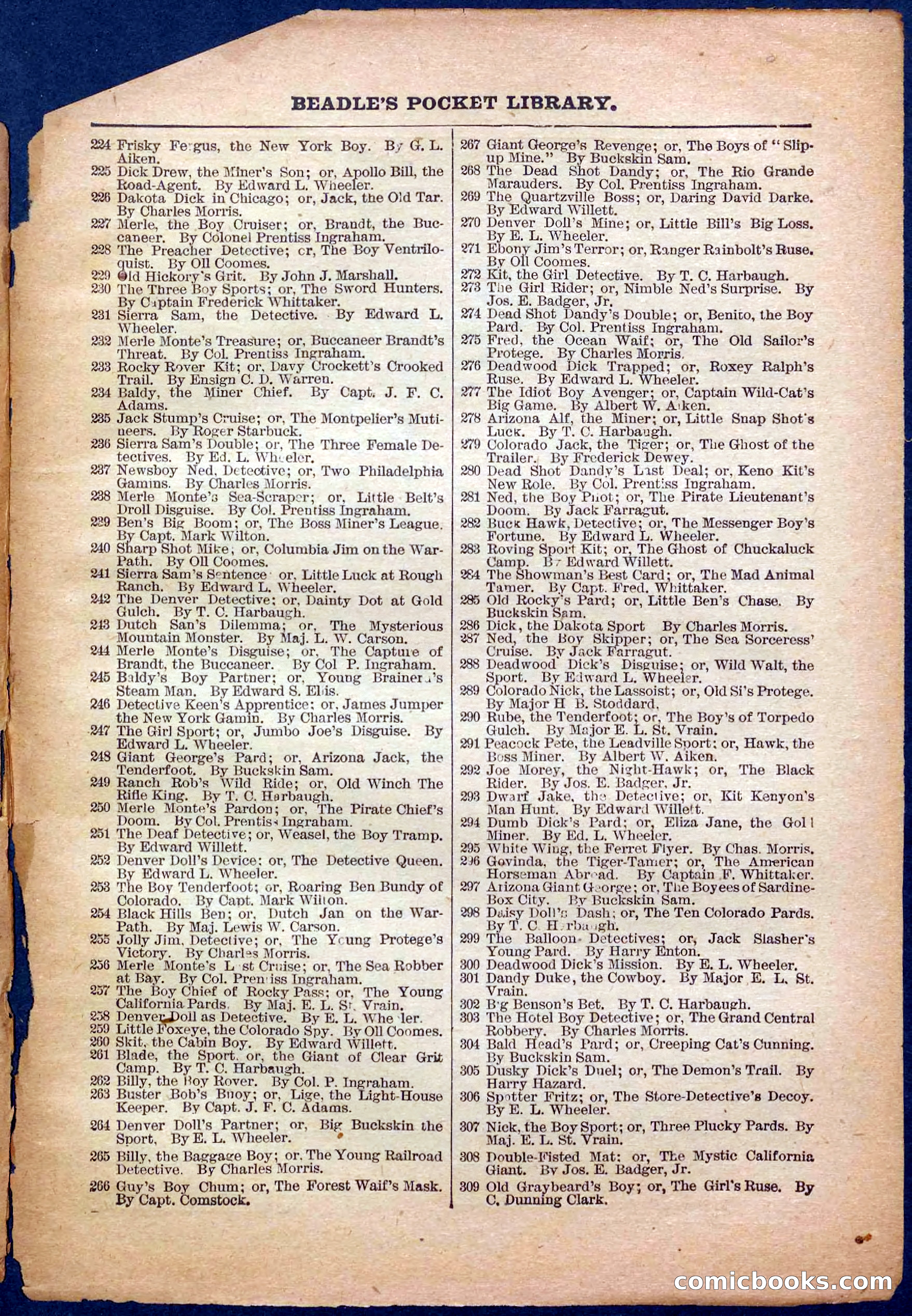 Beadle's Pocket Library No. 365 — page 31 of 32
