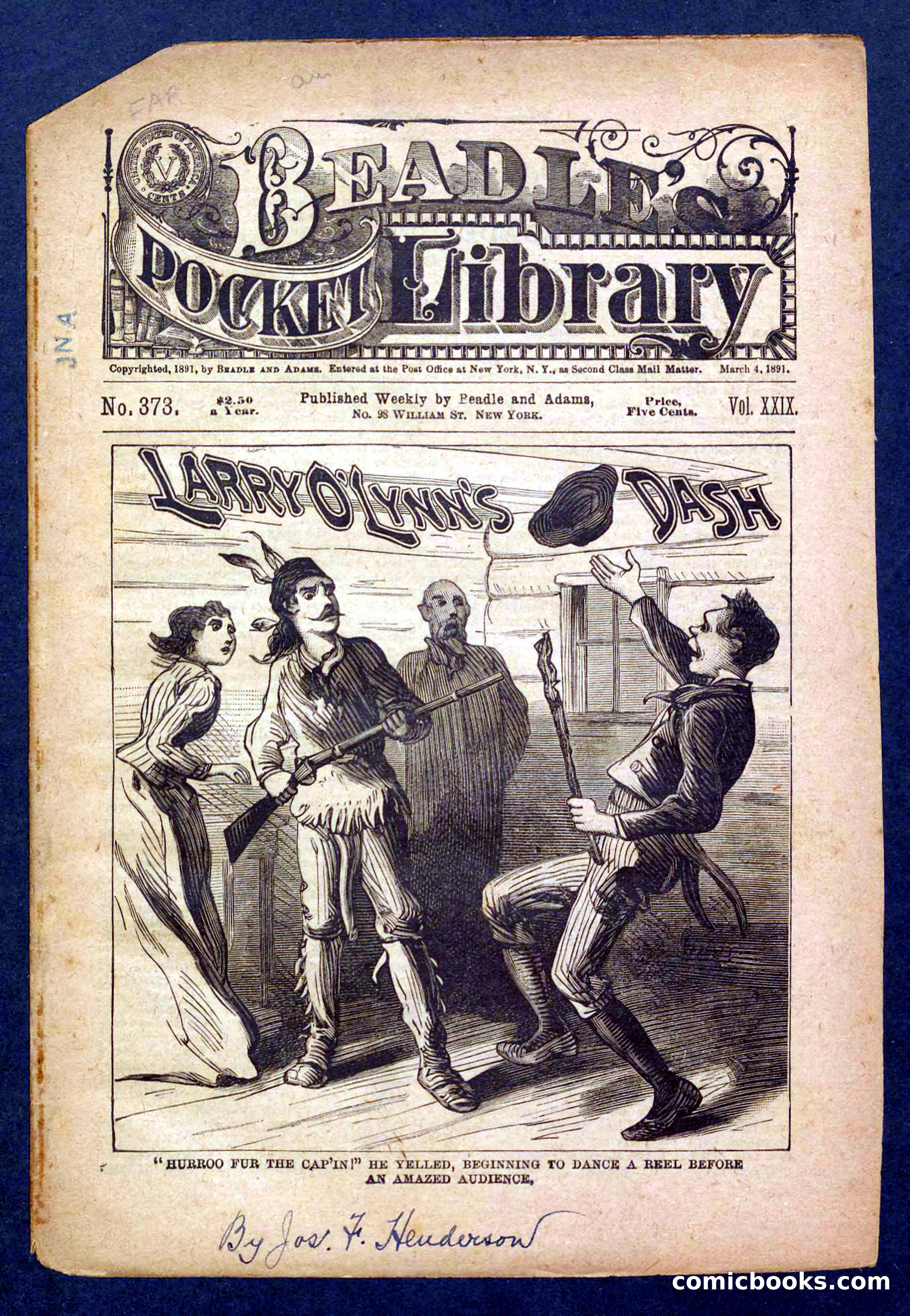 Beadle's Pocket Library No. 373 — page 1 of 32