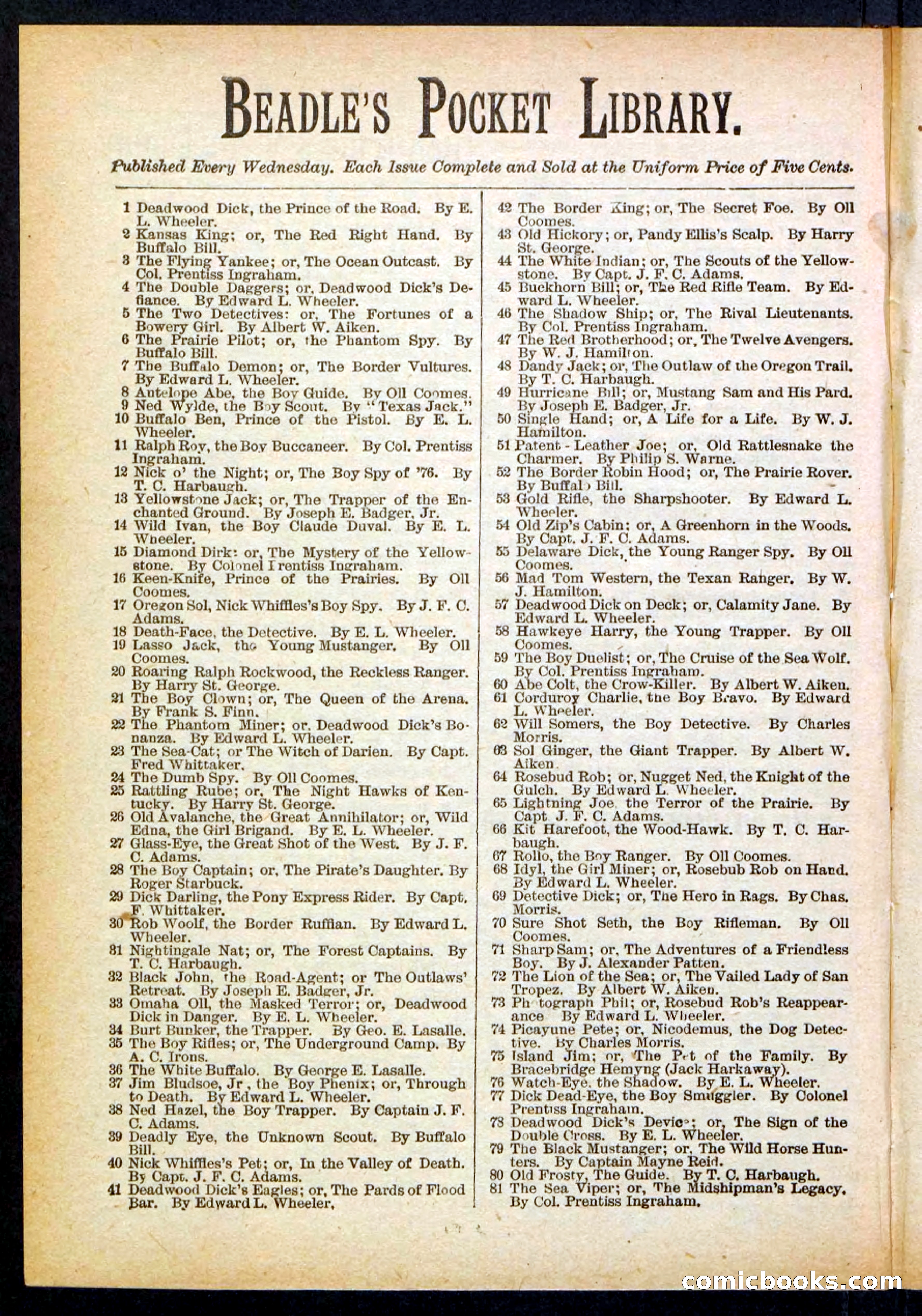 Beadle's Pocket Library No. 398 — page 28 of 32