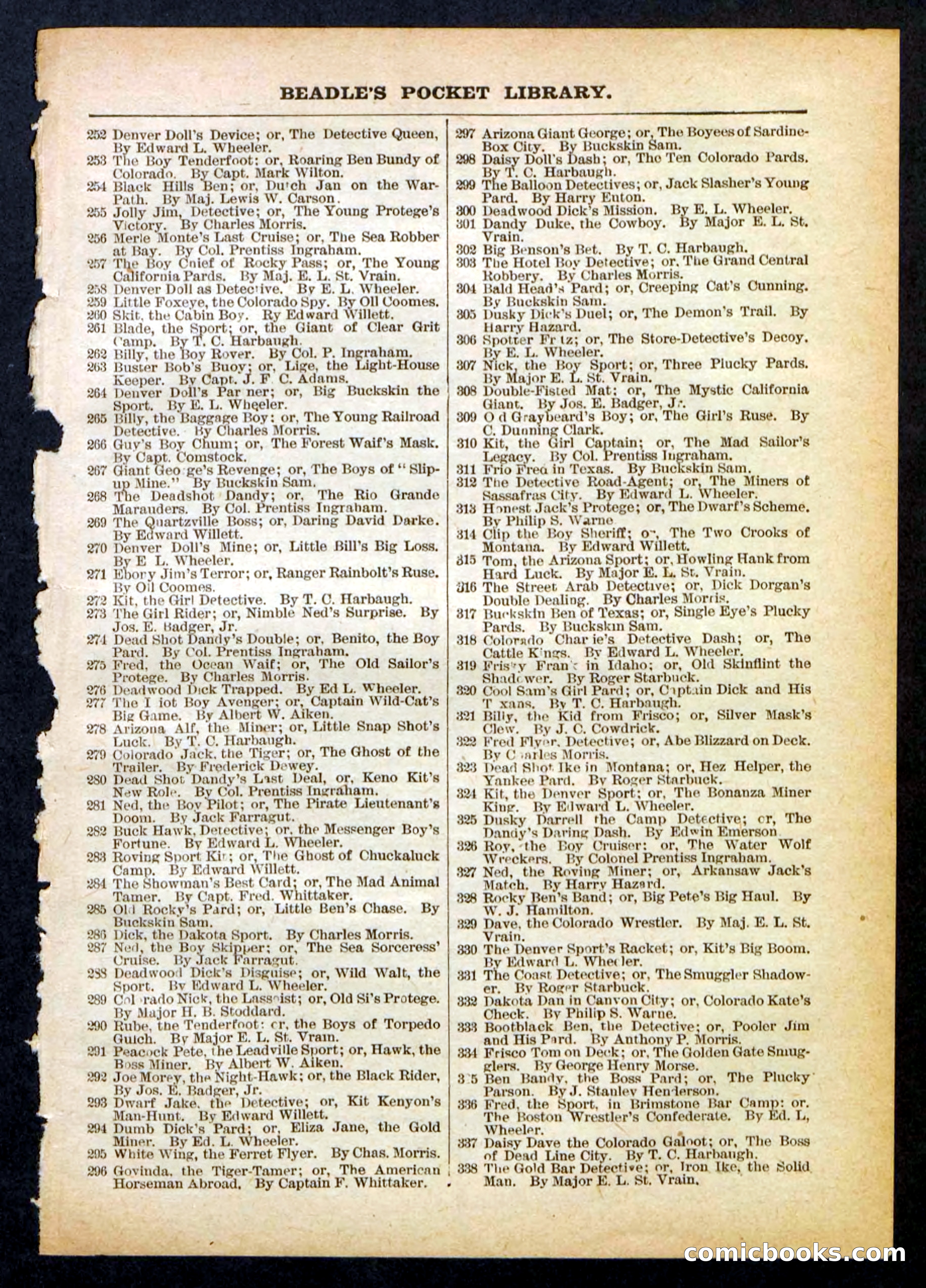 Beadle's Pocket Library No. 398 — page 31 of 32