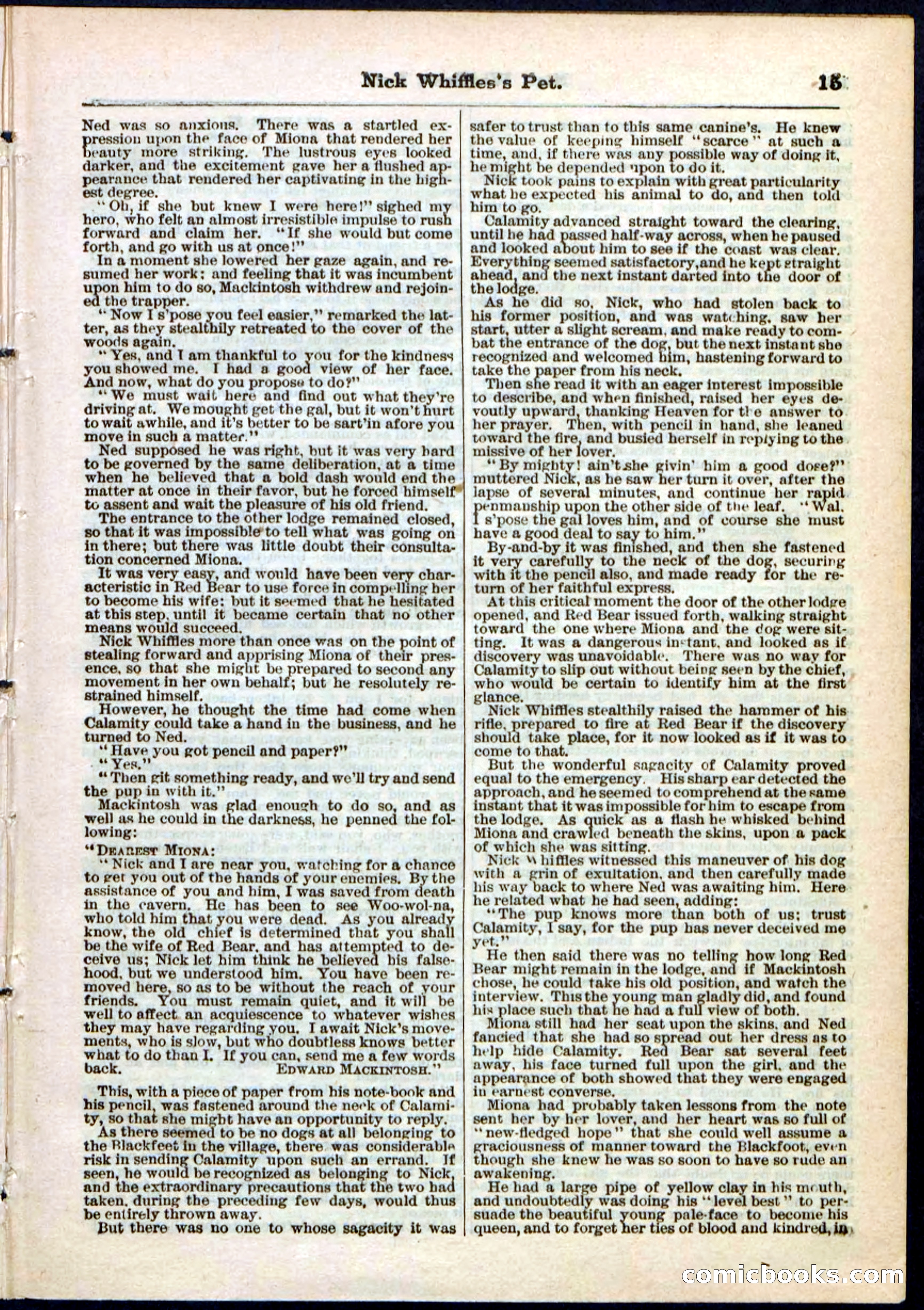 Beadle's Pocket Library, No. 40 — page 15 of 32