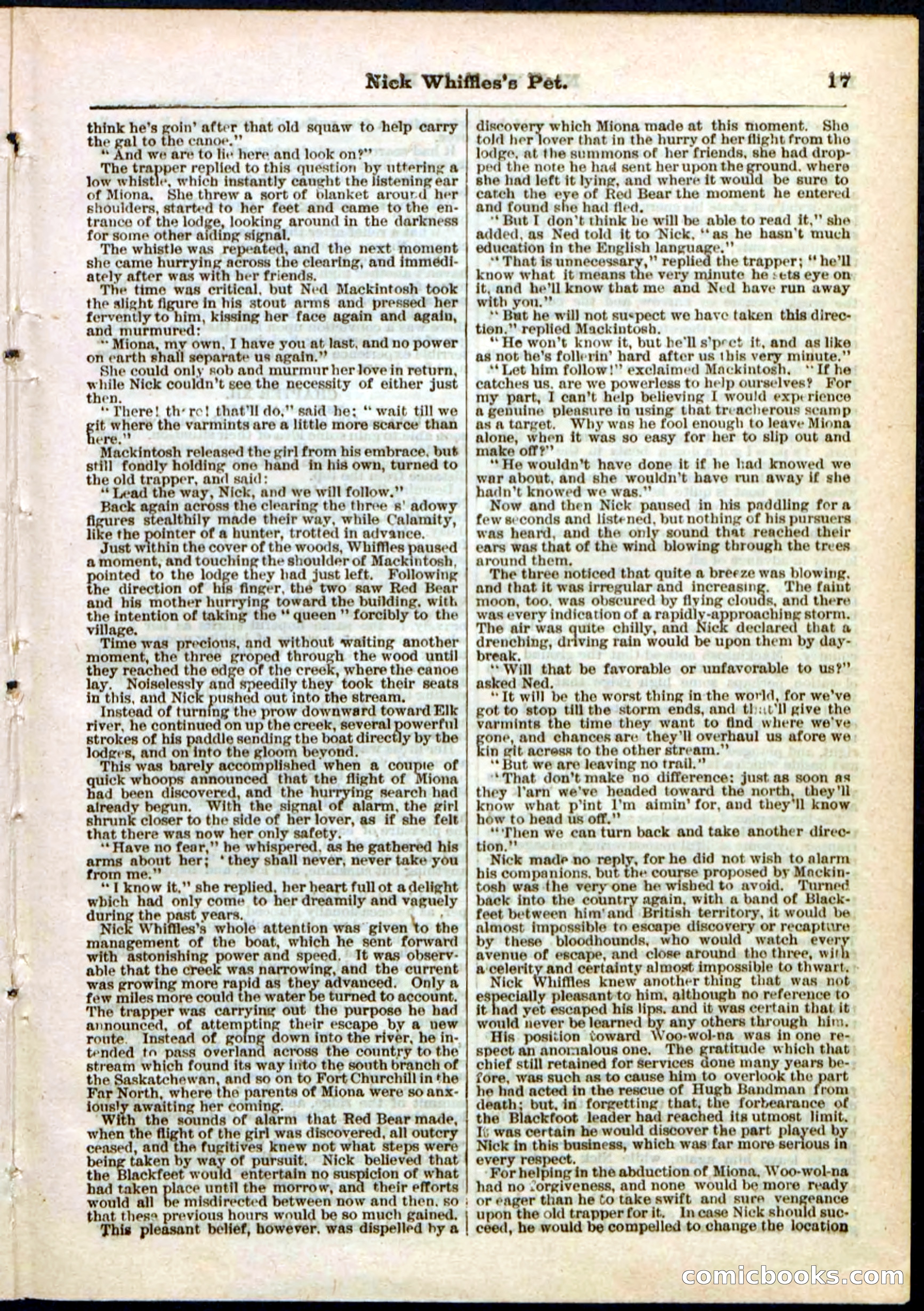 Beadle's Pocket Library, No. 40 — page 17 of 32