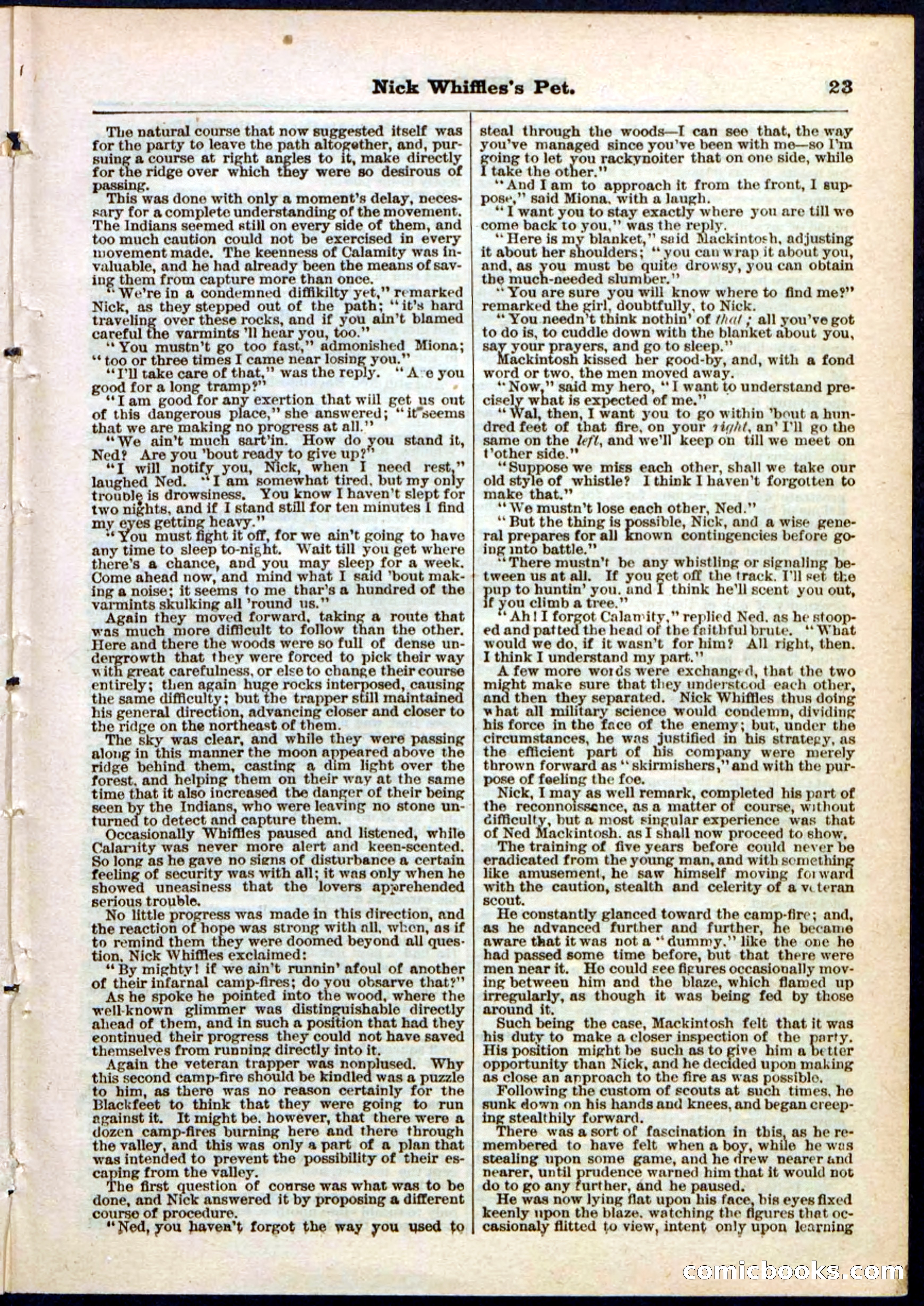 Beadle's Pocket Library, No. 40 — page 23 of 32