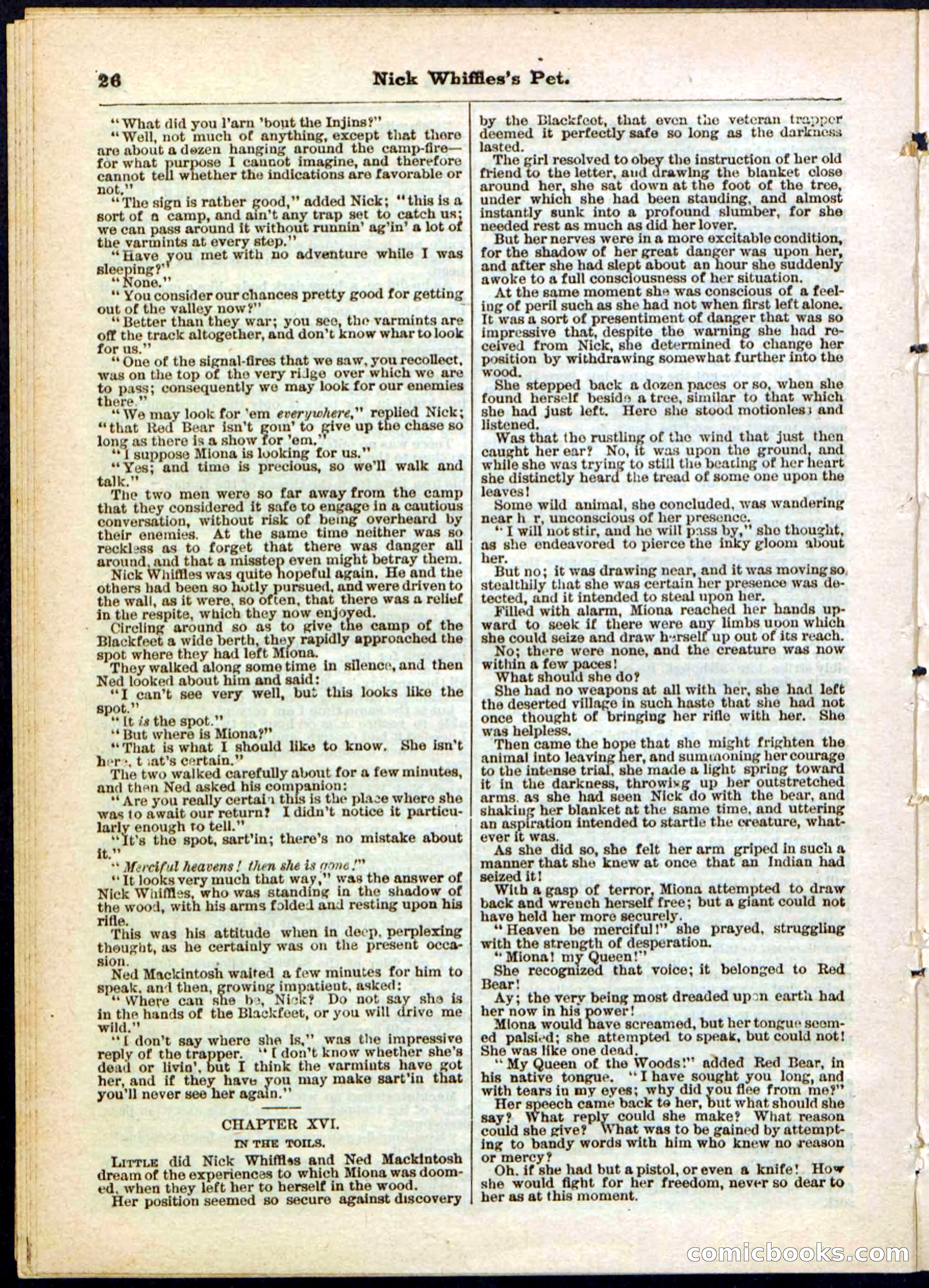 Beadle's Pocket Library, No. 40 — page 26 of 32