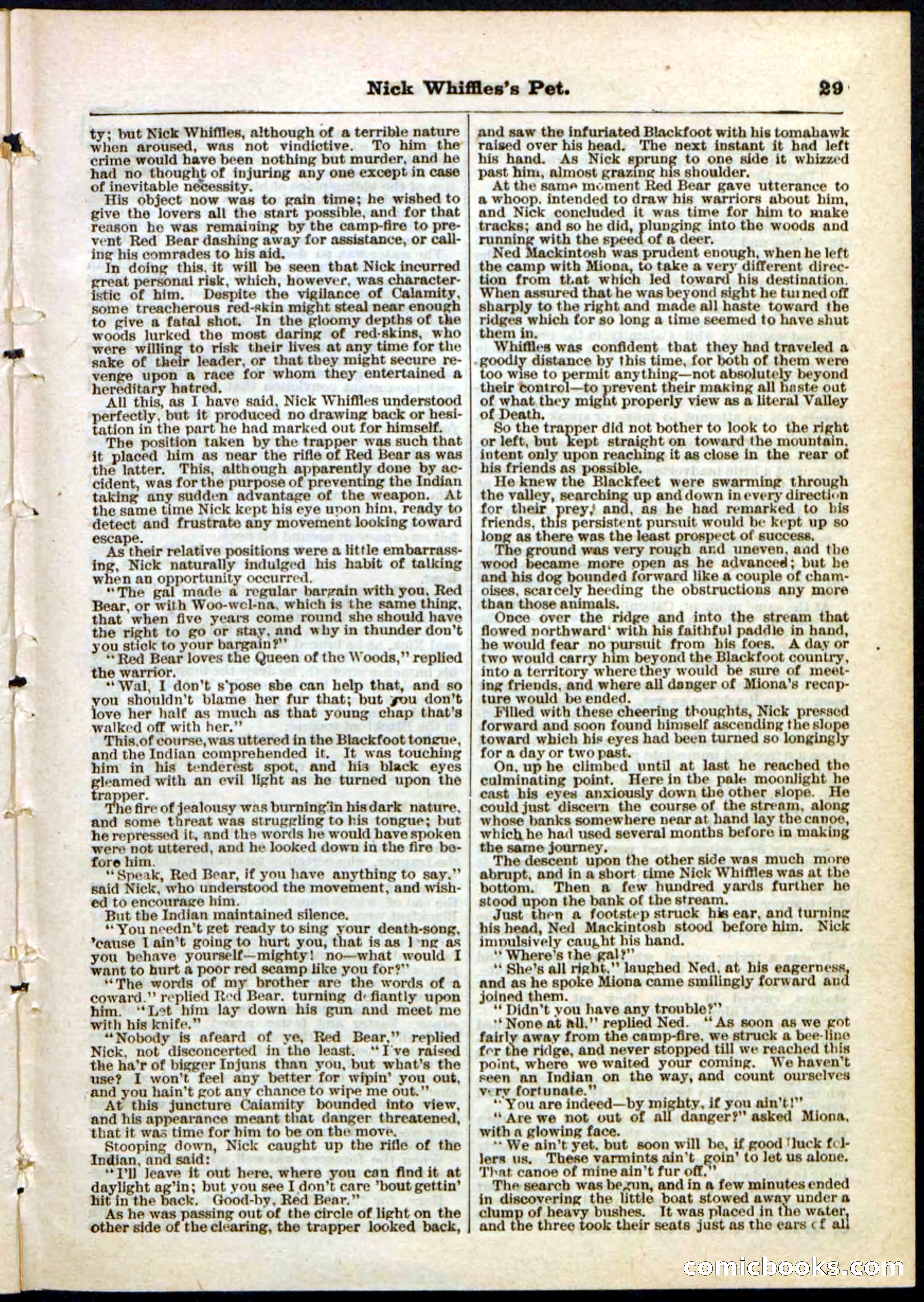 Beadle's Pocket Library, No. 40 — page 29 of 32