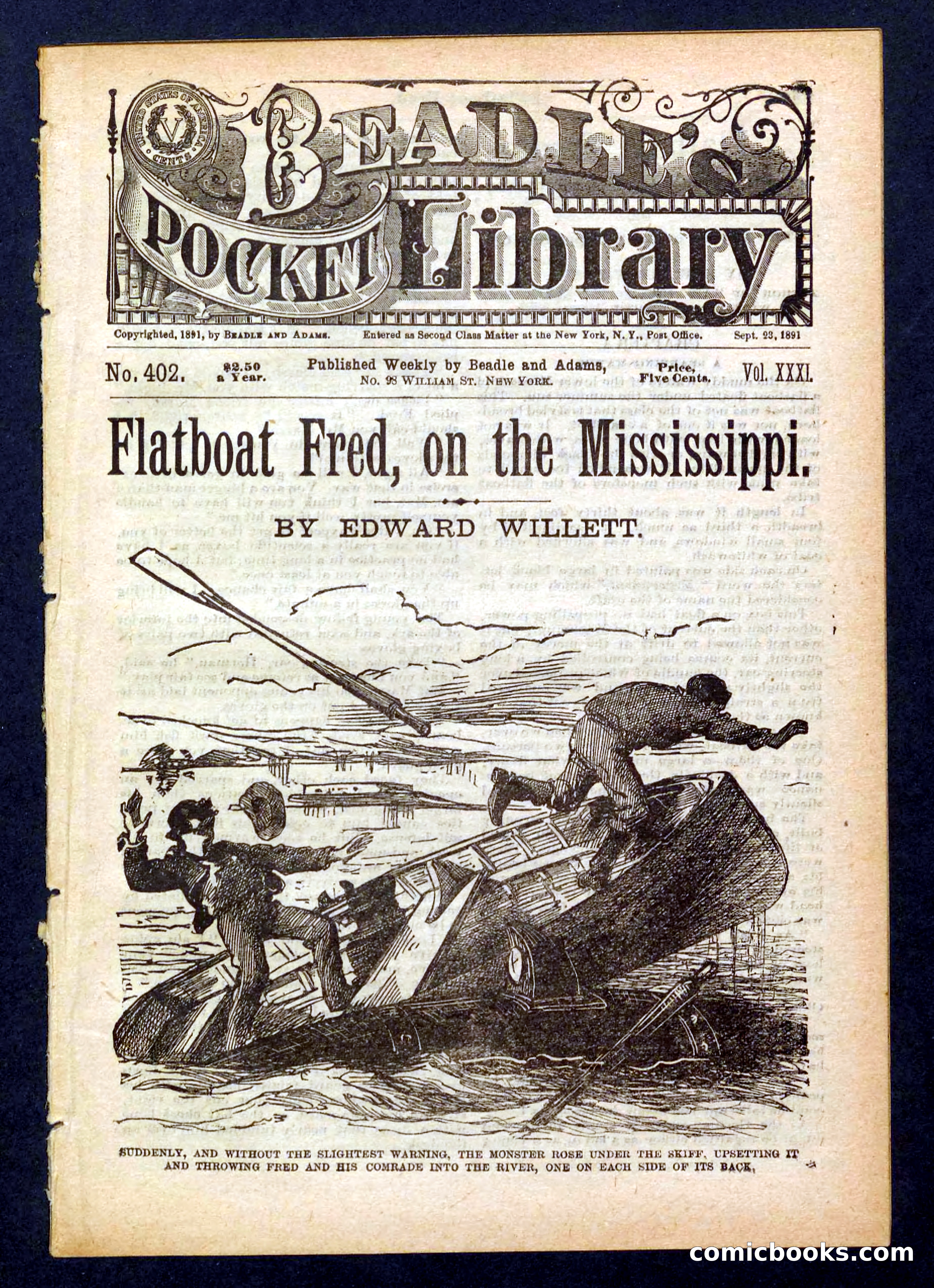 Beadle's Pocket Library No. 402 — page 1 of 32