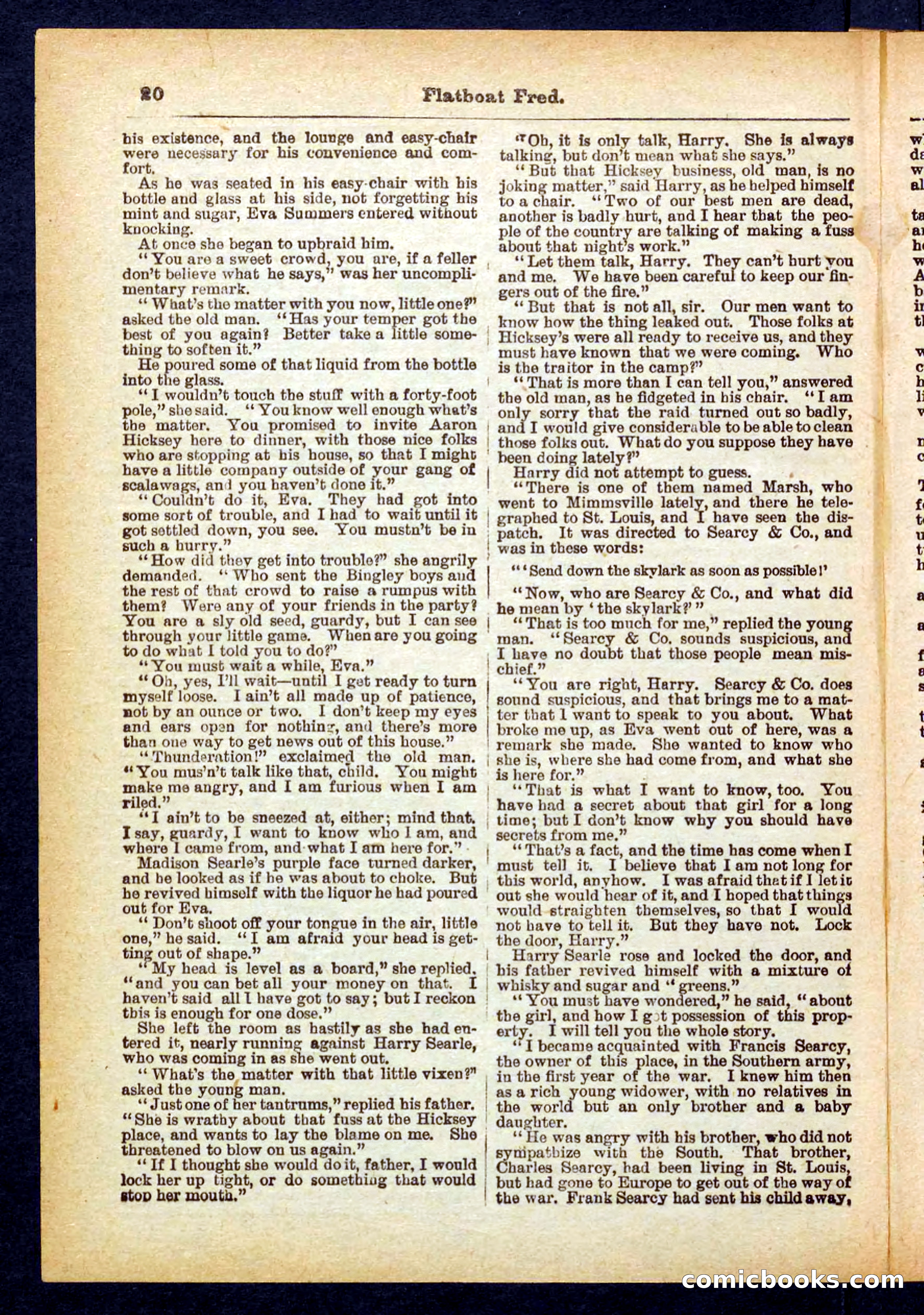 Beadle's Pocket Library No. 402 — page 20 of 32