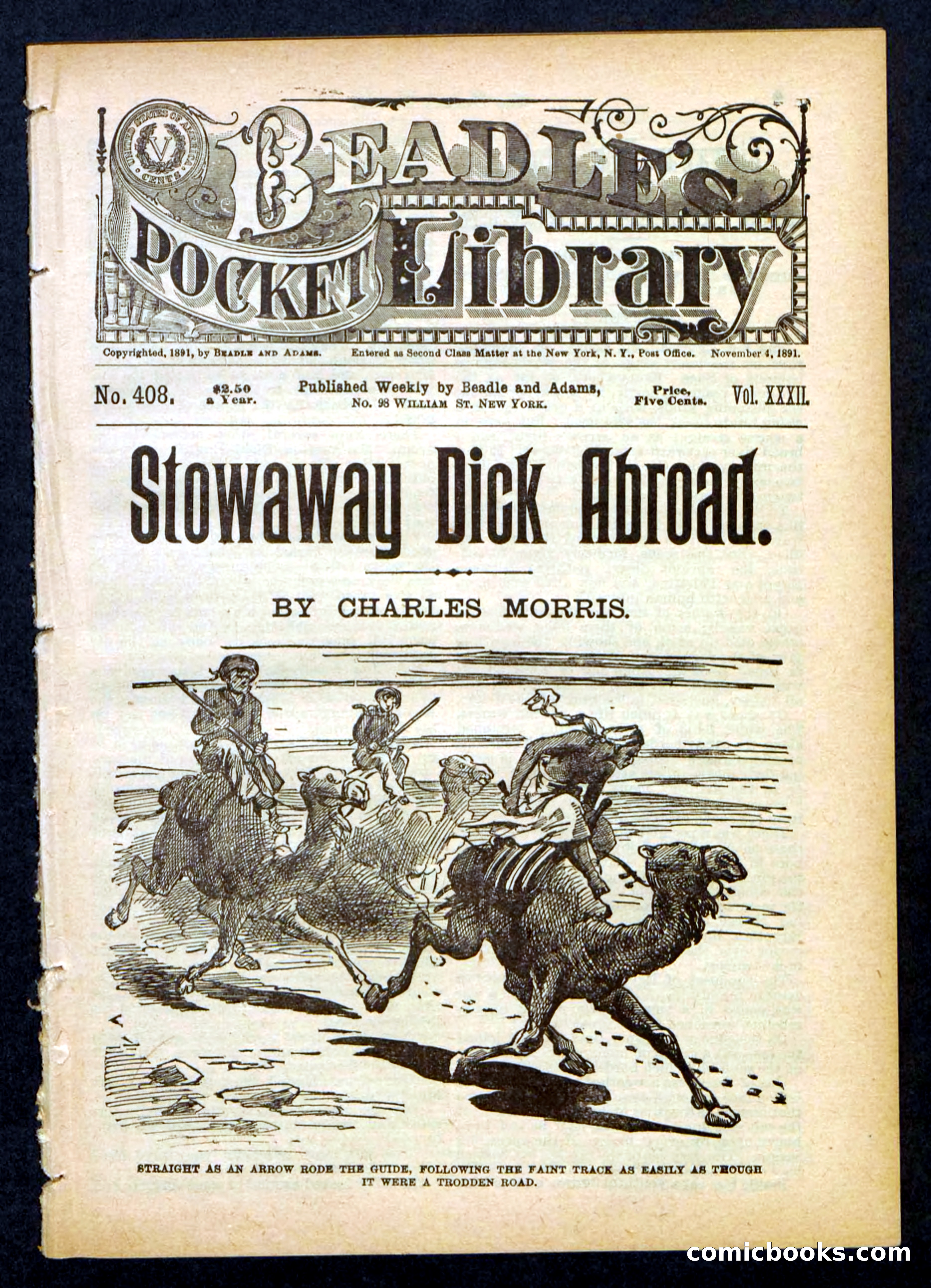 Beadle's Pocket Library No. 408 — page 1 of 32