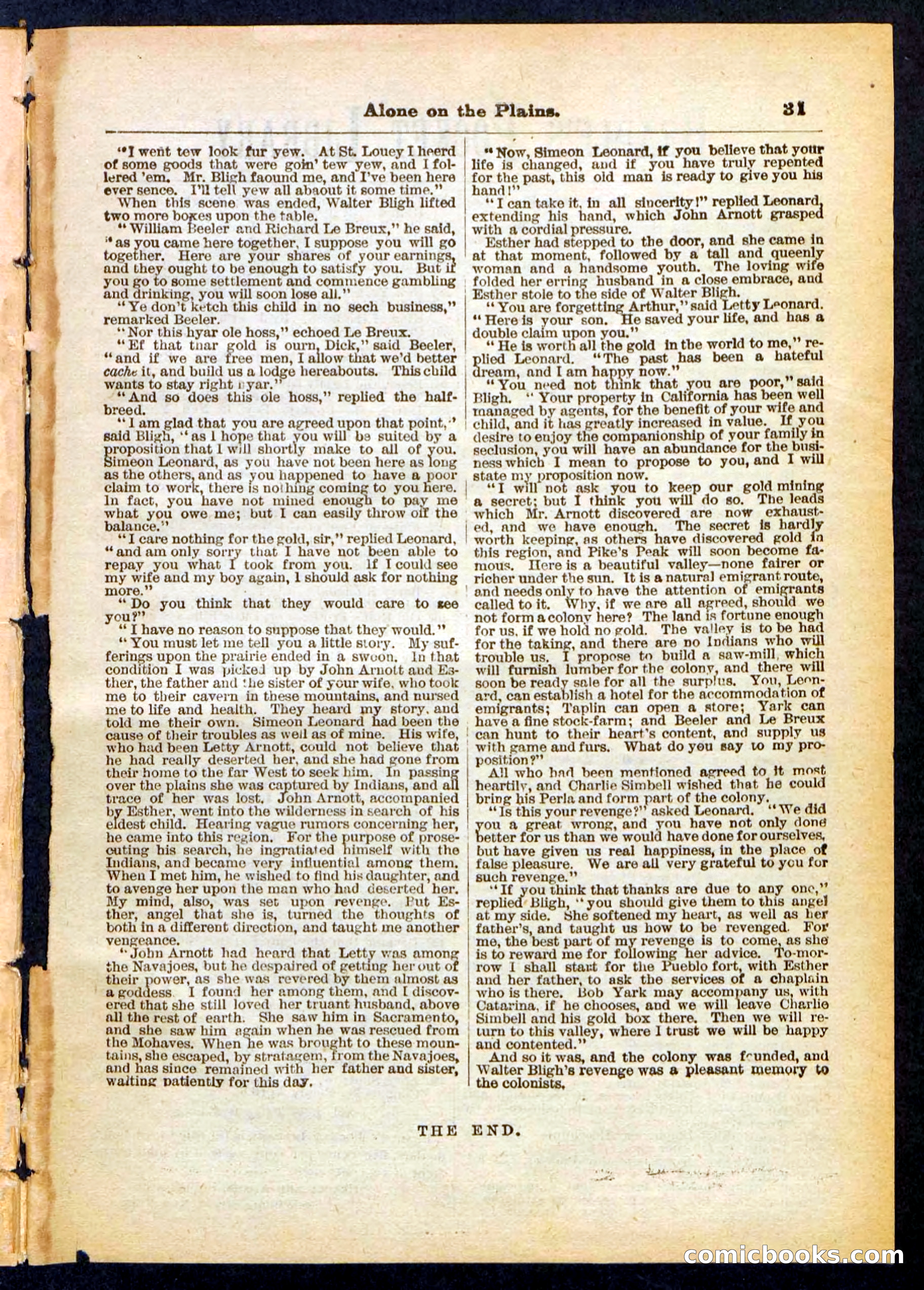 Beadle's Pocket Library No. 429 — page 31 of 32