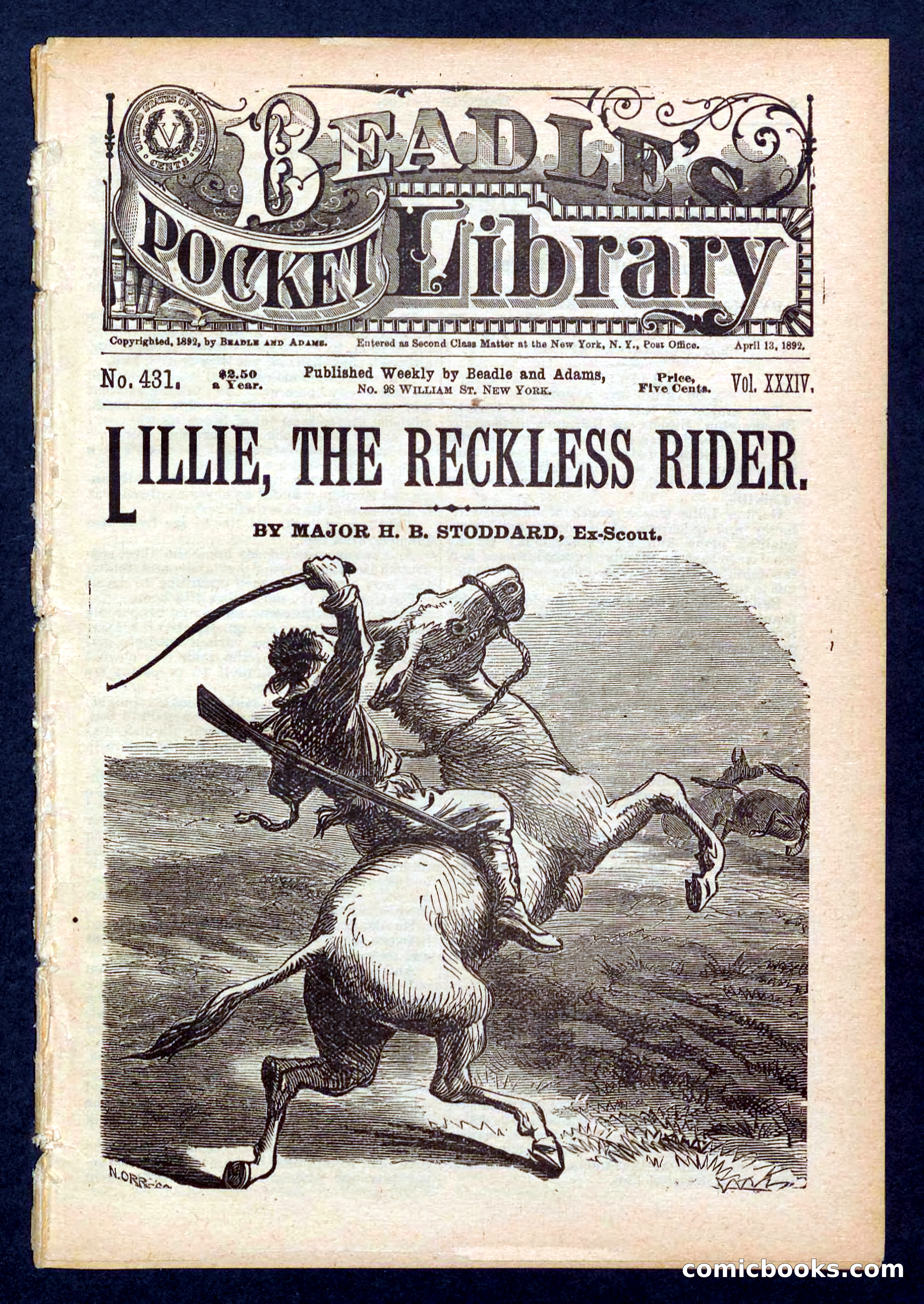 Beadle's Pocket Library No. 431 — page 1 of 32