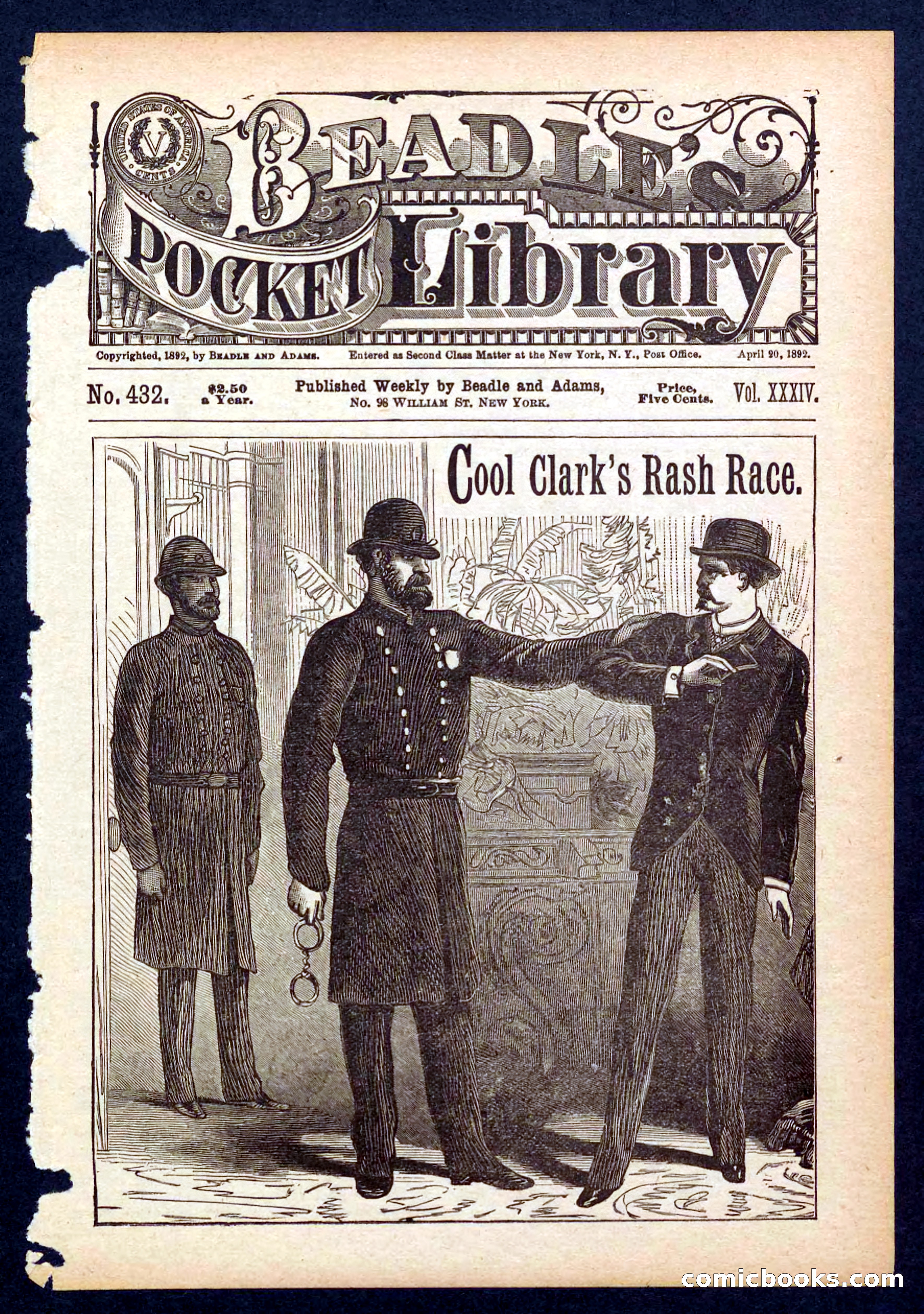 Beadle's Pocket Library No. 432 — page 1 of 32