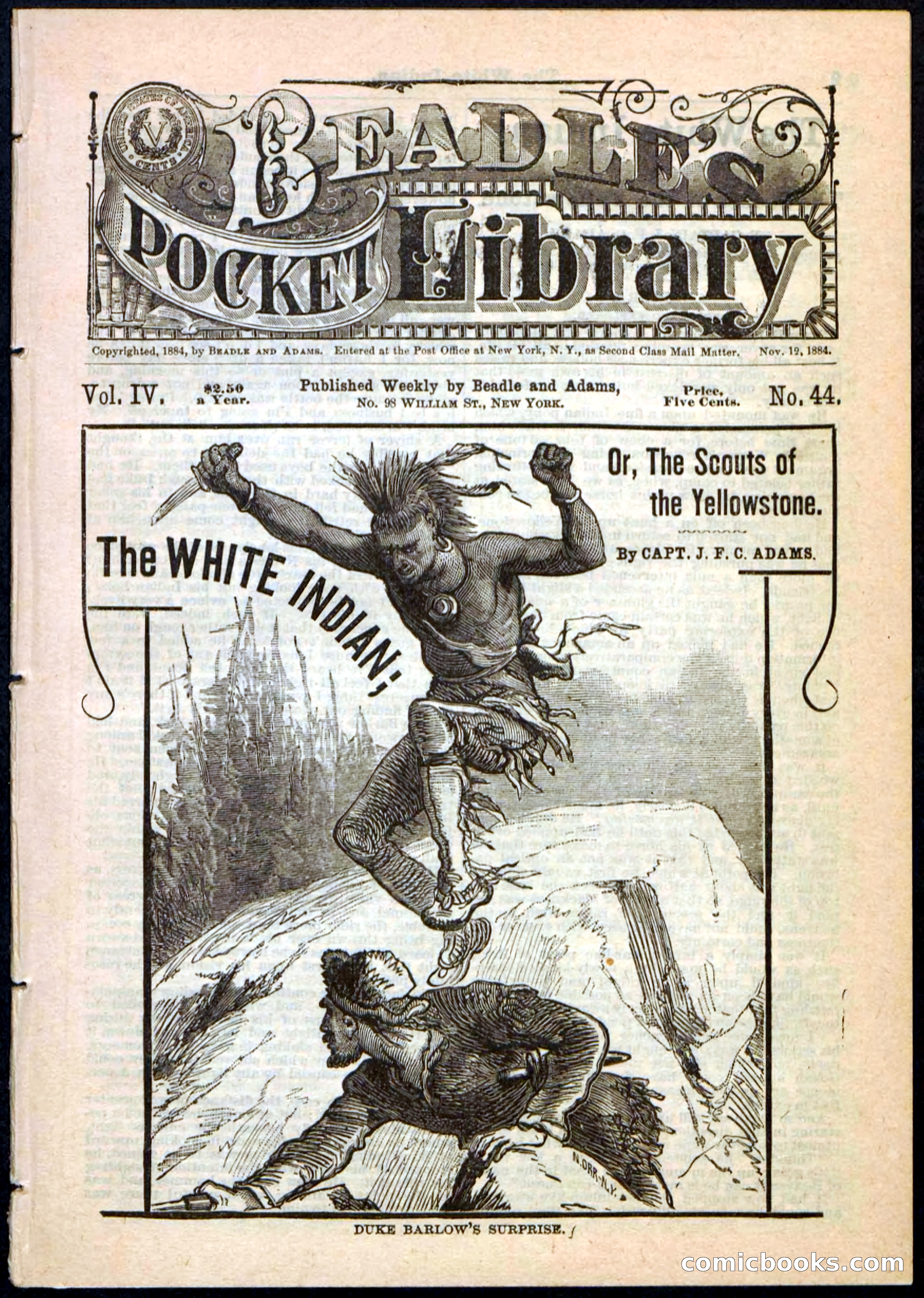 Beadle's Pocket Library No. 44 — page 1 of 32