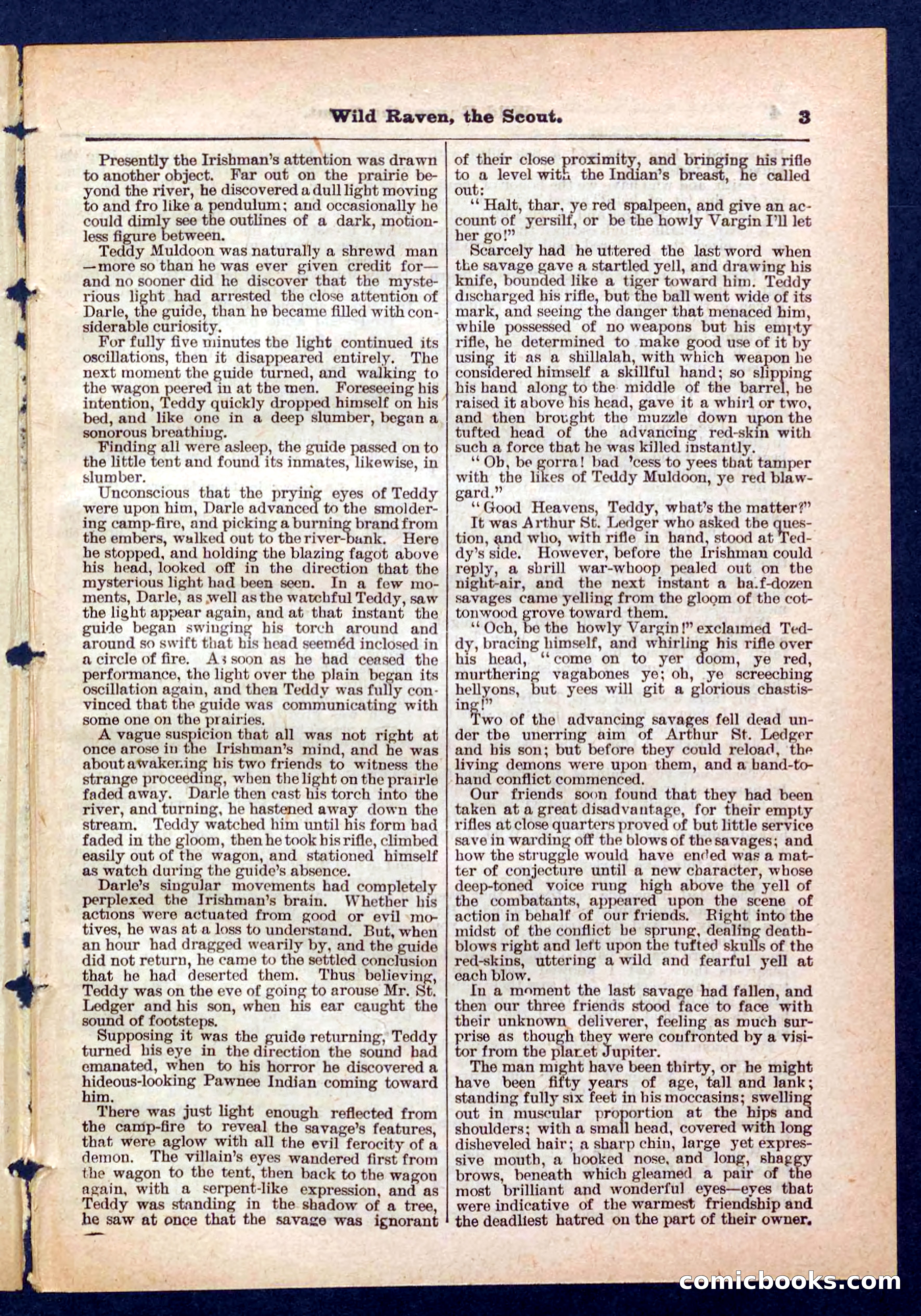 Beadle's Pocket Library No. 448: Wild Raven the Scout — page 3 of 32