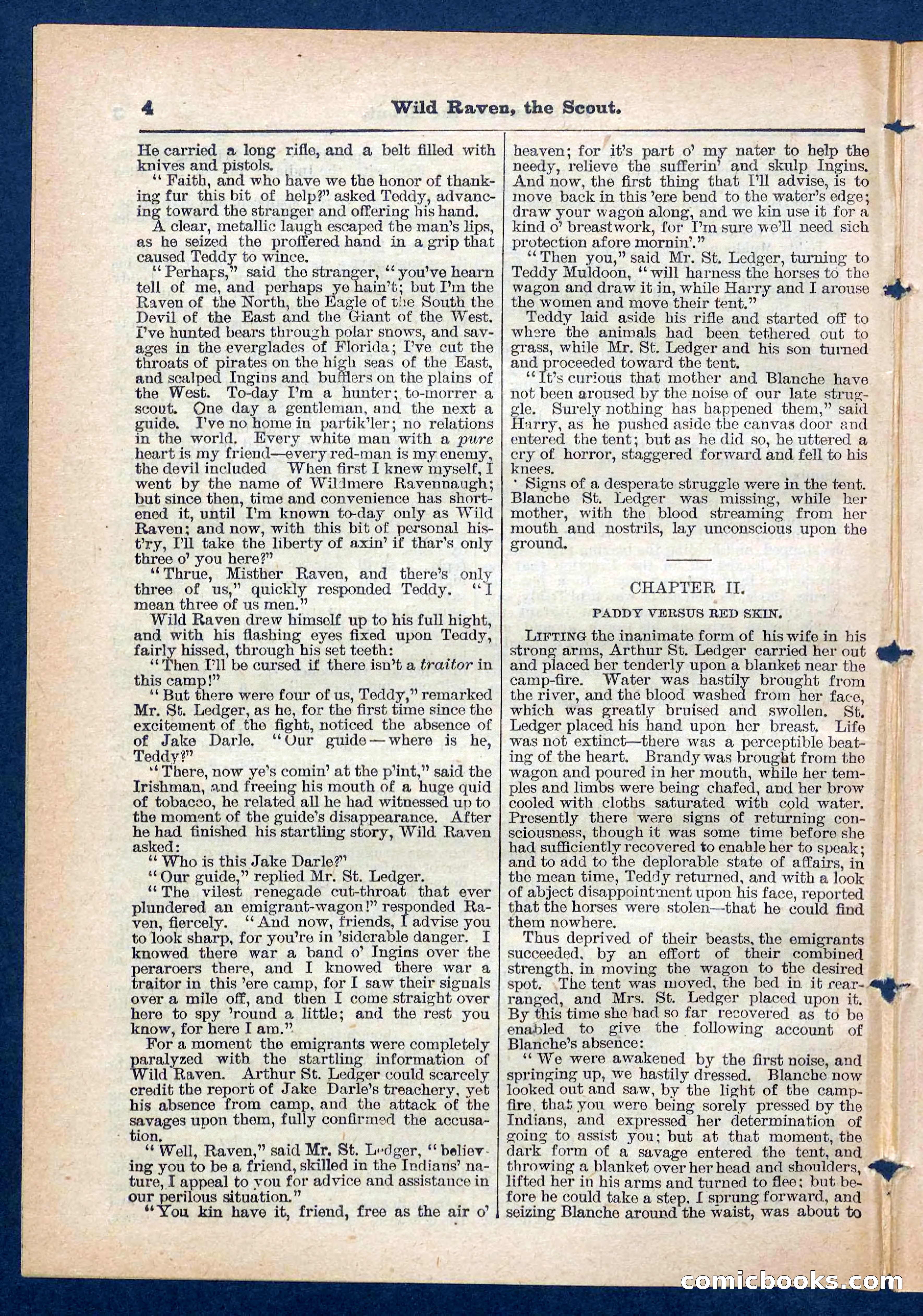 Beadle's Pocket Library No. 448: Wild Raven the Scout — page 4 of 32