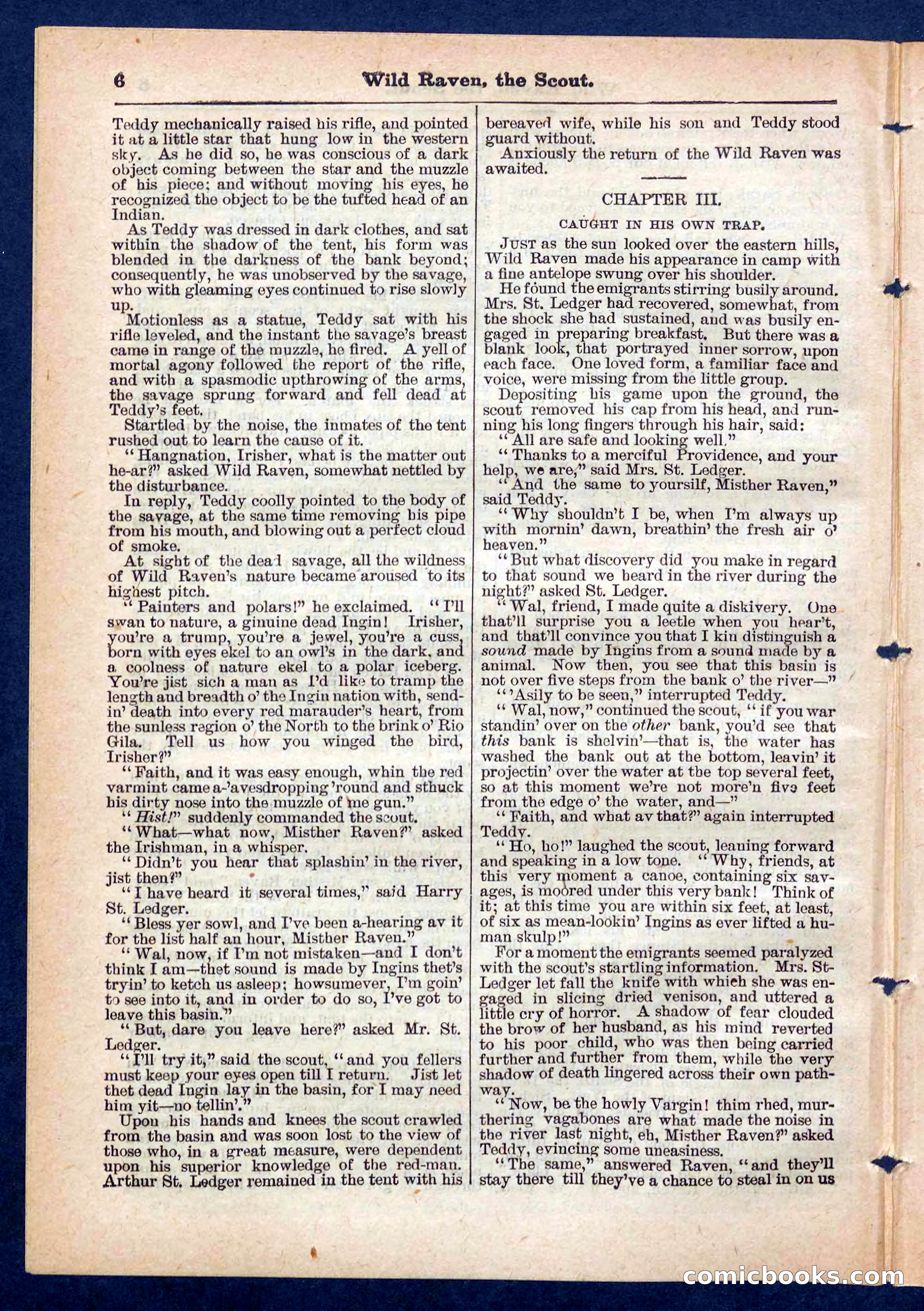 Beadle's Pocket Library No. 448: Wild Raven the Scout — page 6 of 32