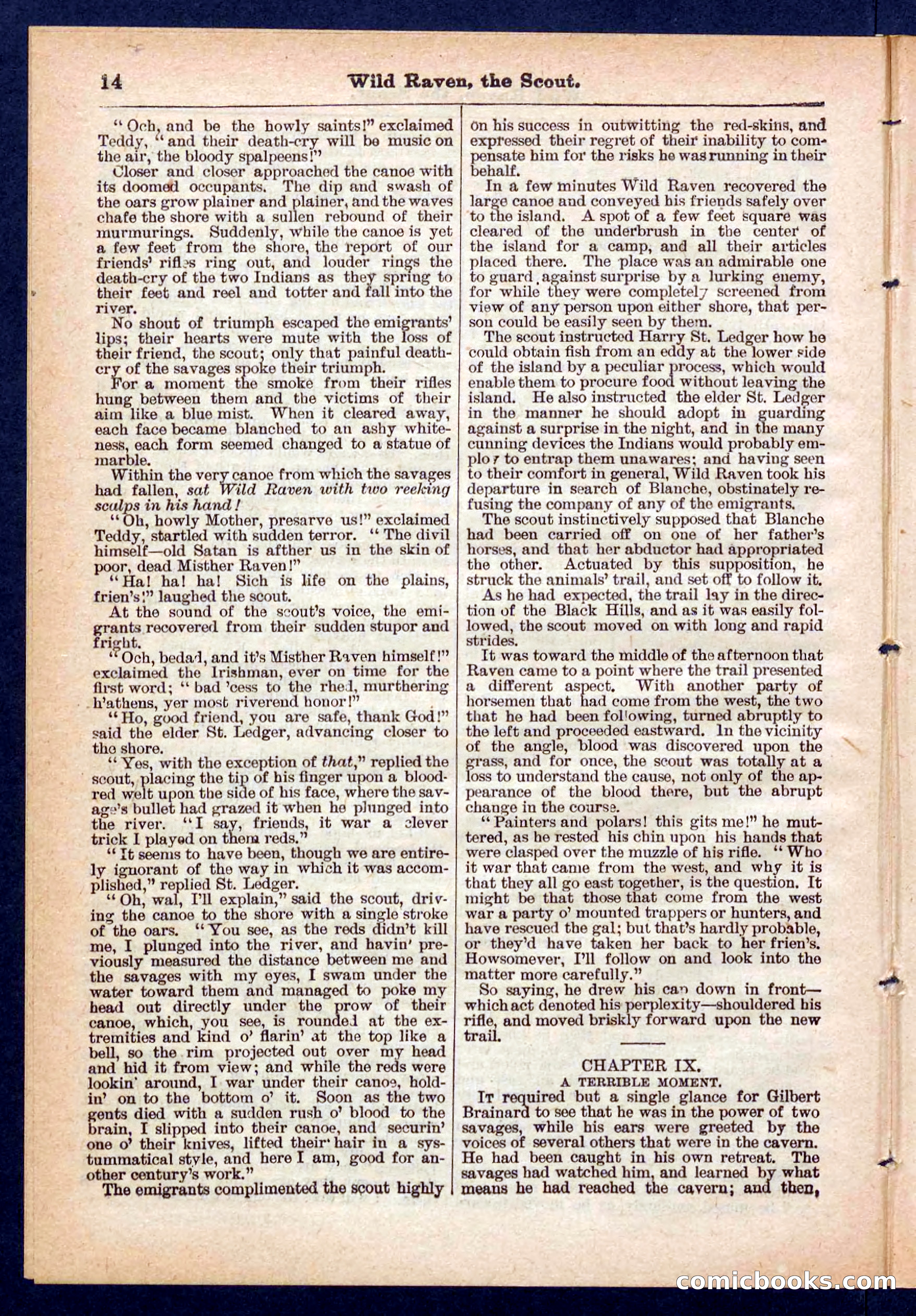 Beadle's Pocket Library No. 448: Wild Raven the Scout — page 14 of 32