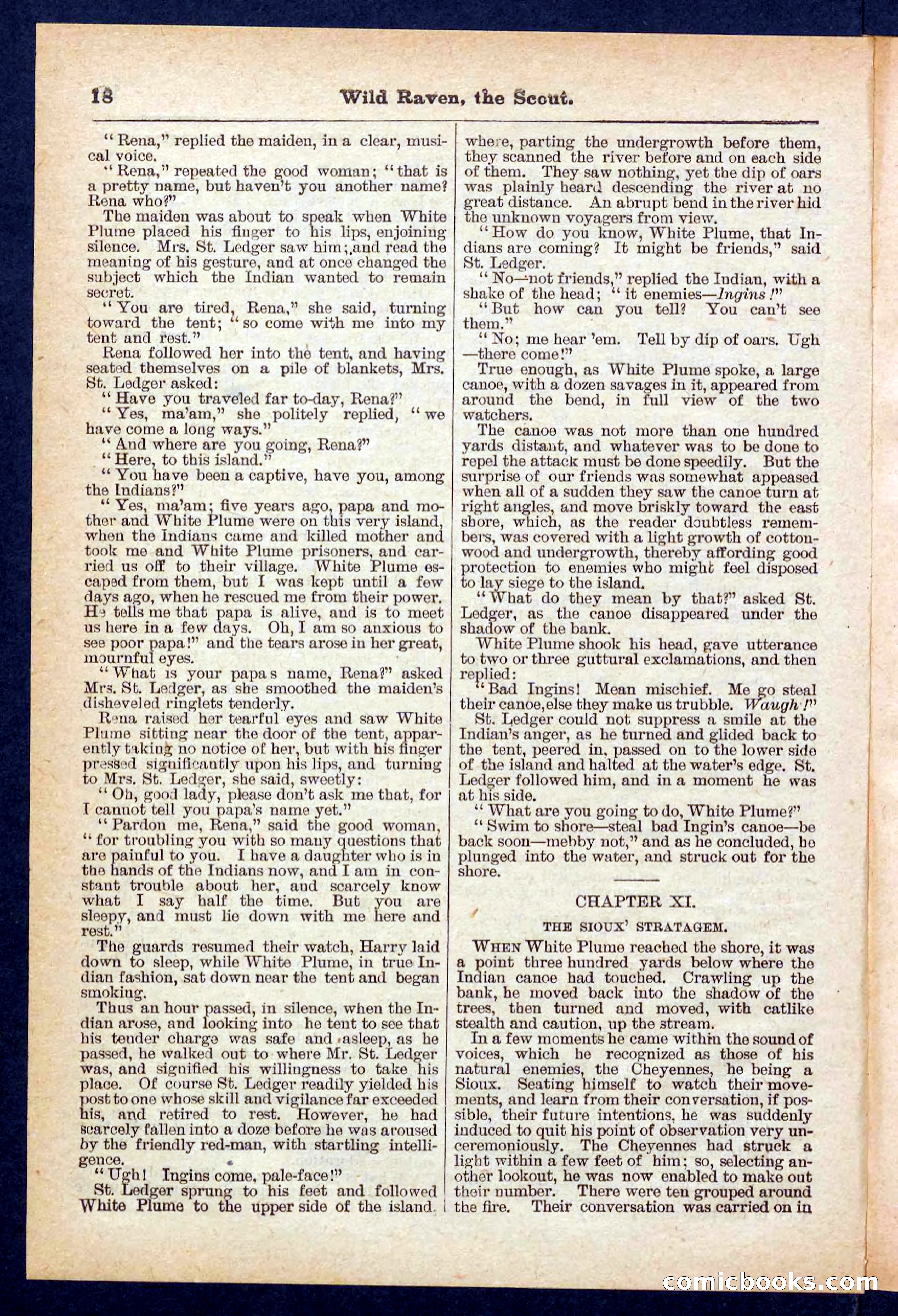 Beadle's Pocket Library No. 448: Wild Raven the Scout — page 18 of 32