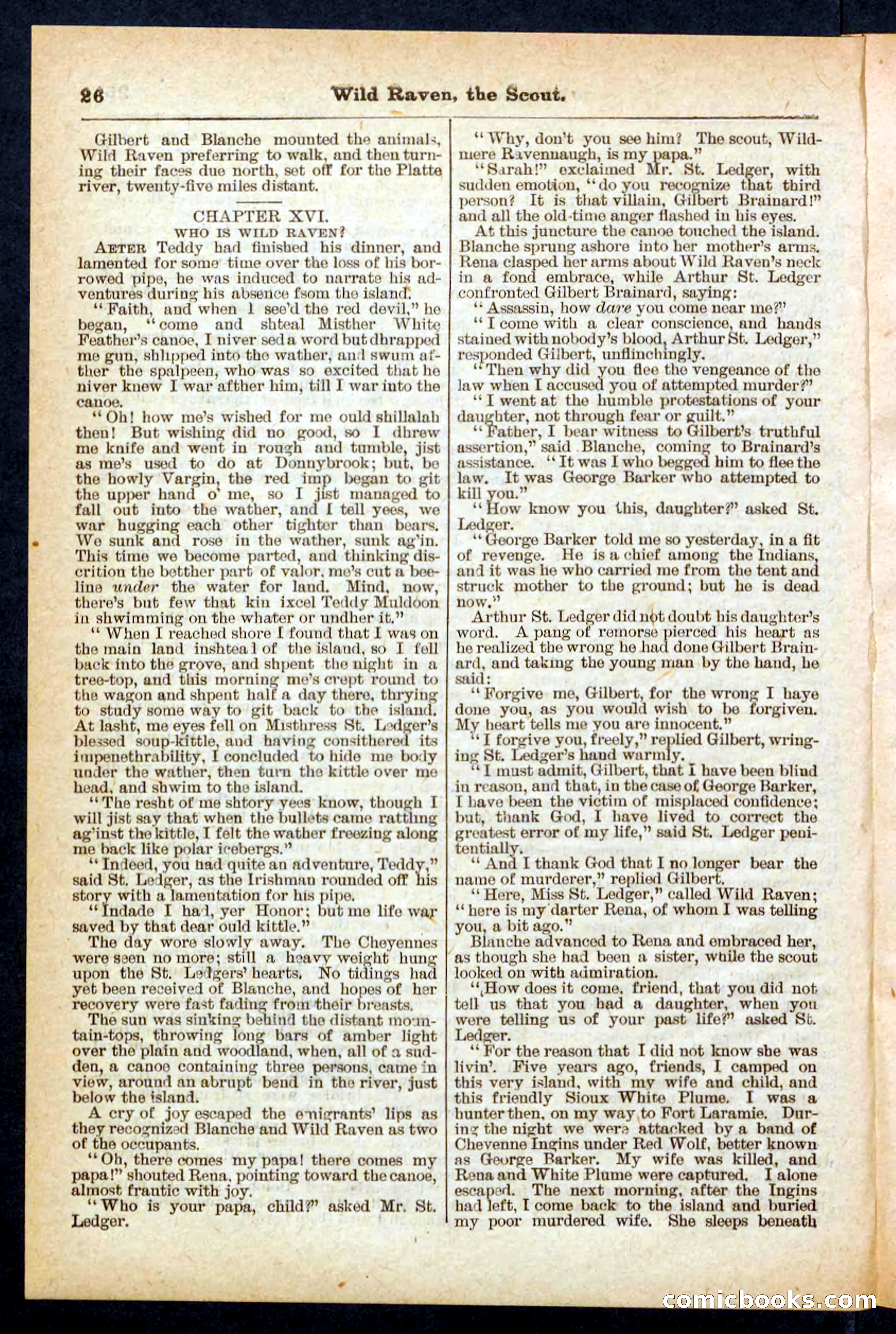 Beadle's Pocket Library No. 448: Wild Raven the Scout — page 26 of 32