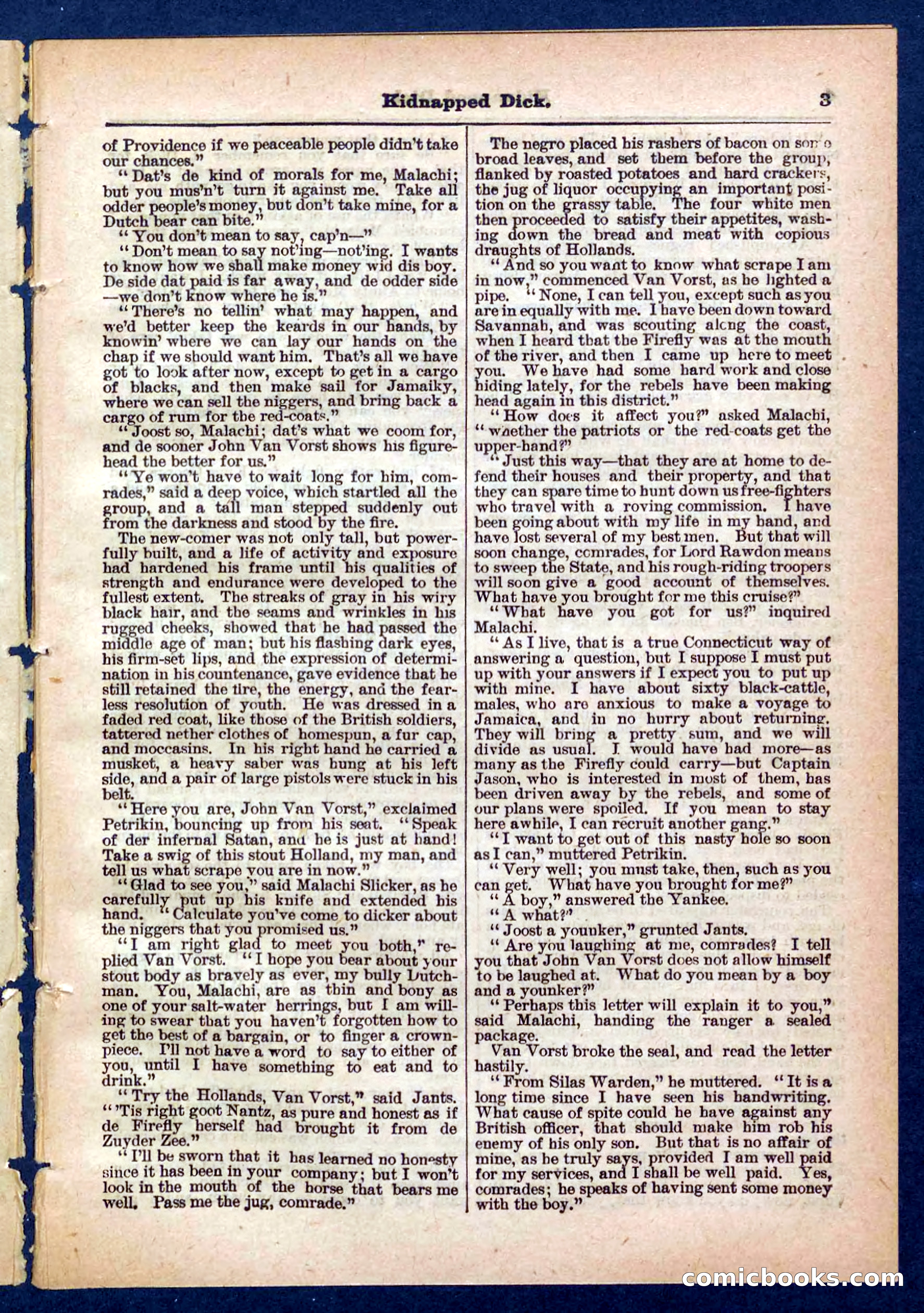 Beadle's Pocket Library No. 450: 'Kidnapped Dick' — page 3 of 32