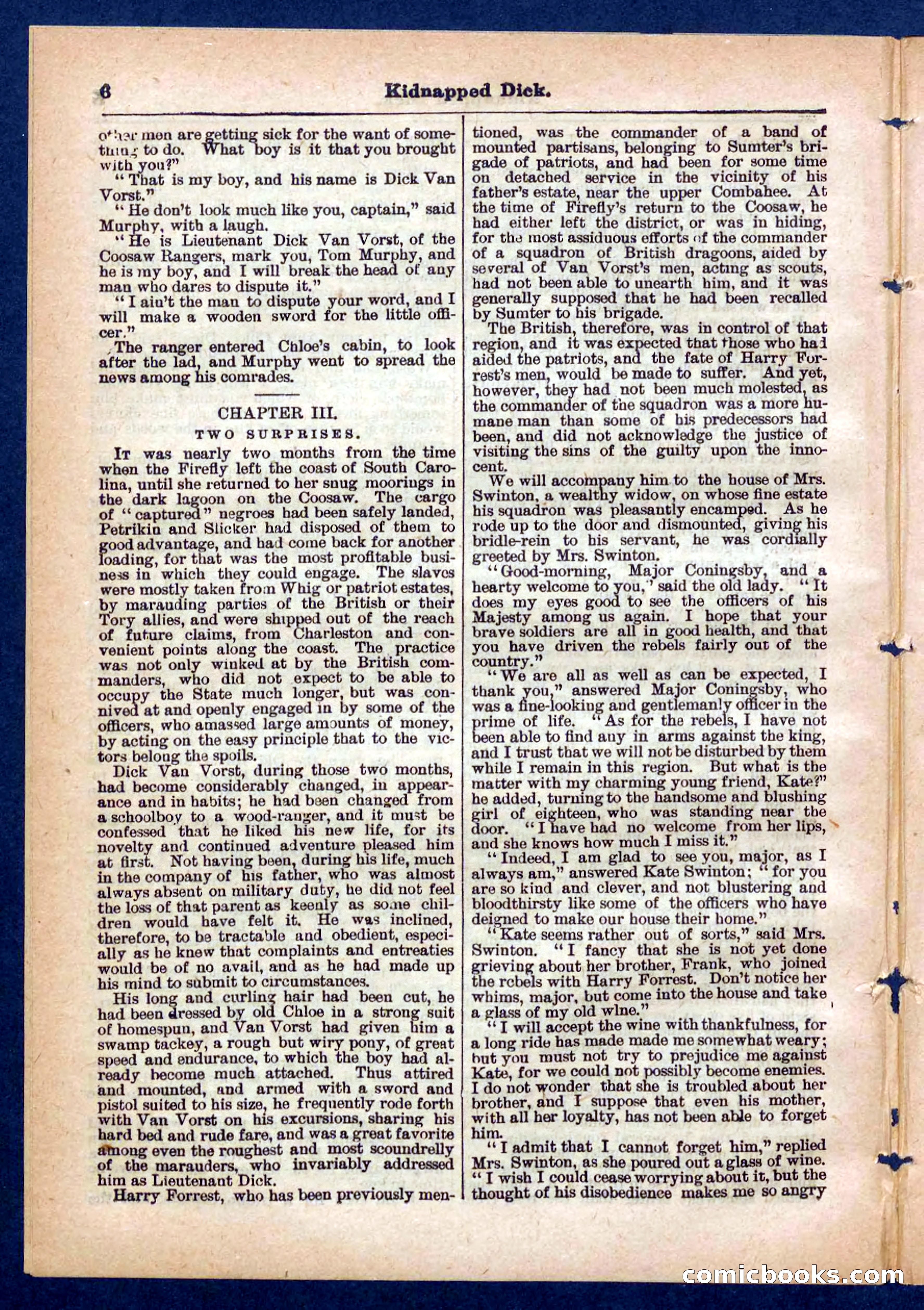 Beadle's Pocket Library No. 450: 'Kidnapped Dick' — page 6 of 32