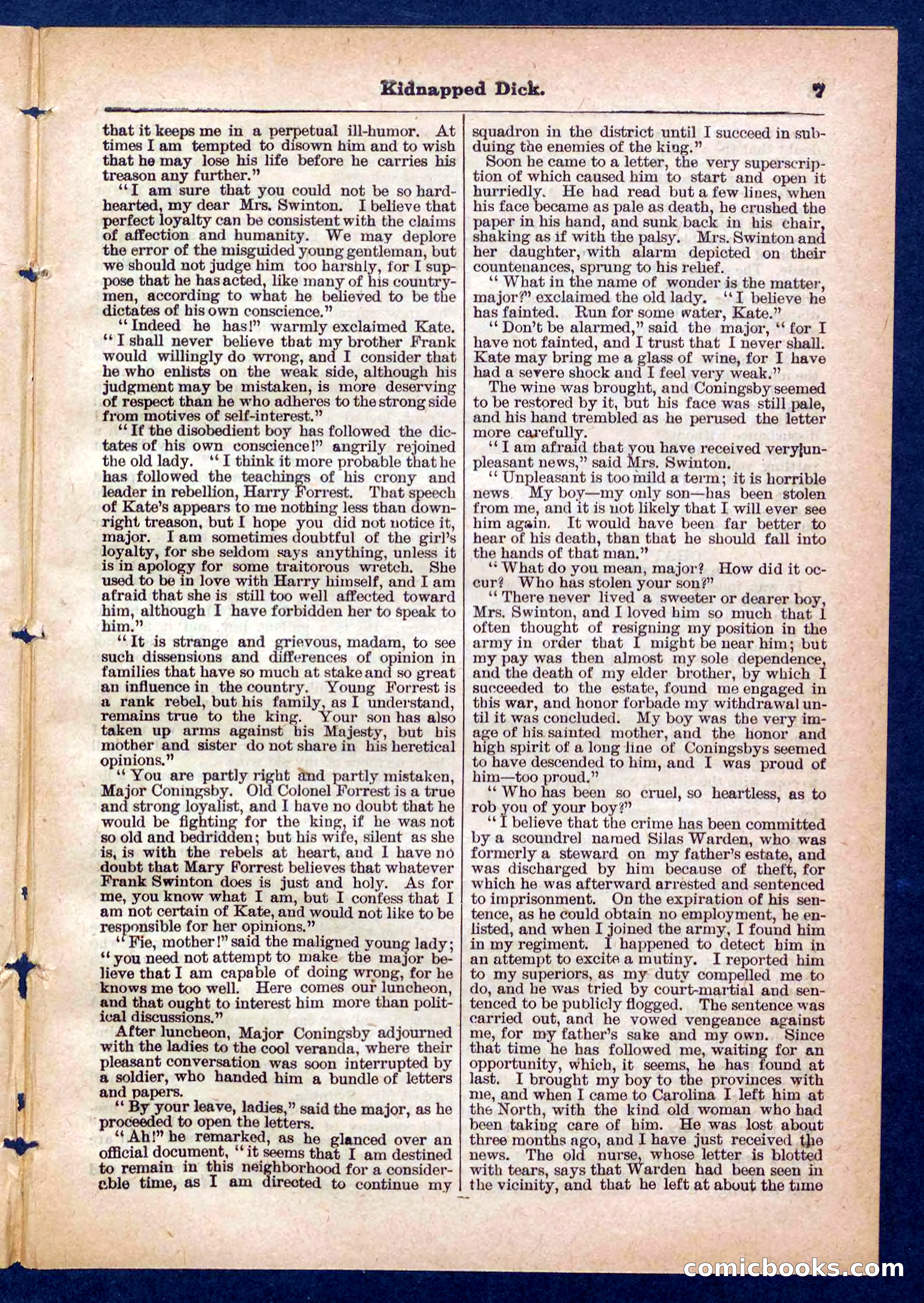 Beadle's Pocket Library No. 450: 'Kidnapped Dick' — page 7 of 32