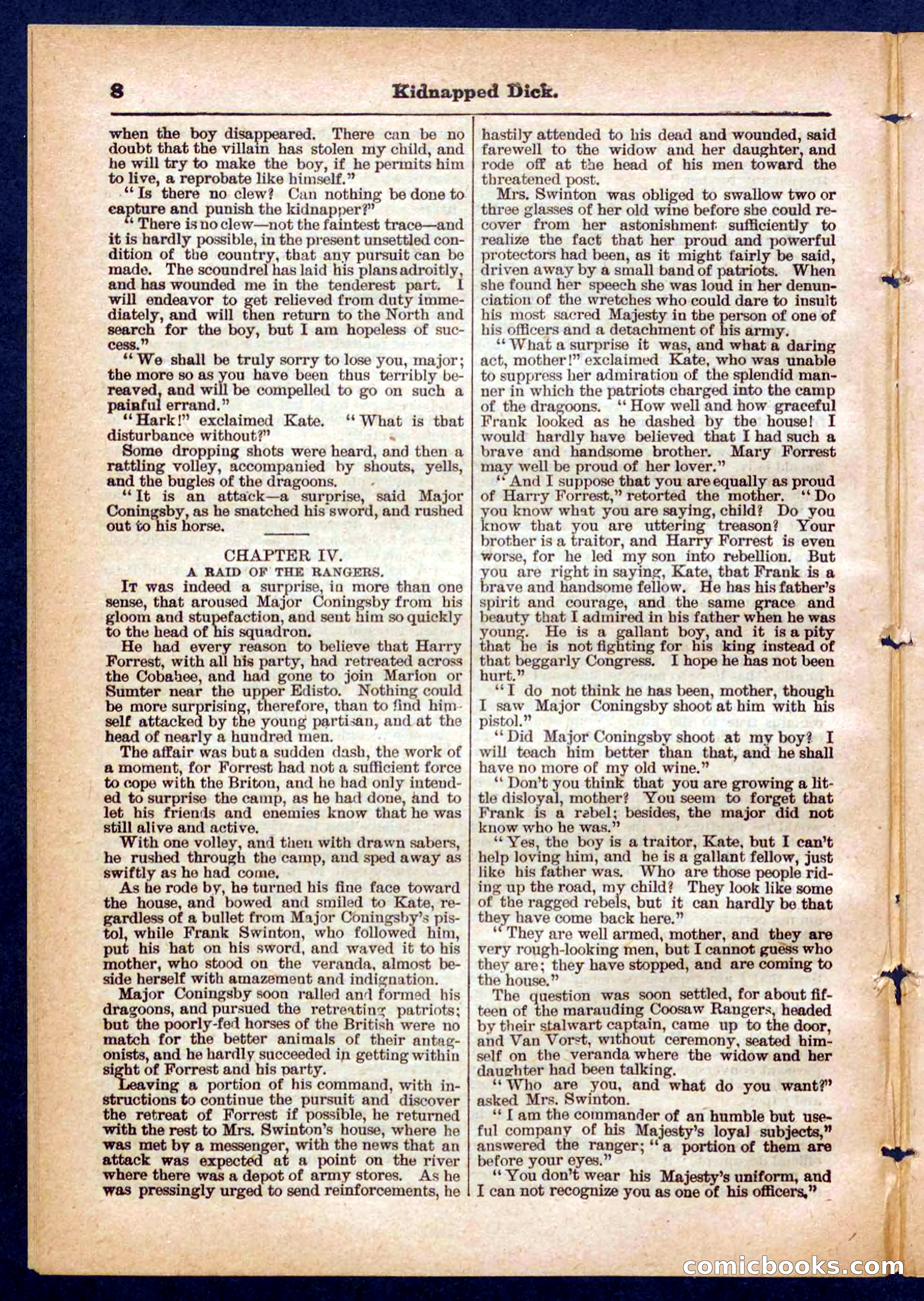 Beadle's Pocket Library No. 450: 'Kidnapped Dick' — page 8 of 32
