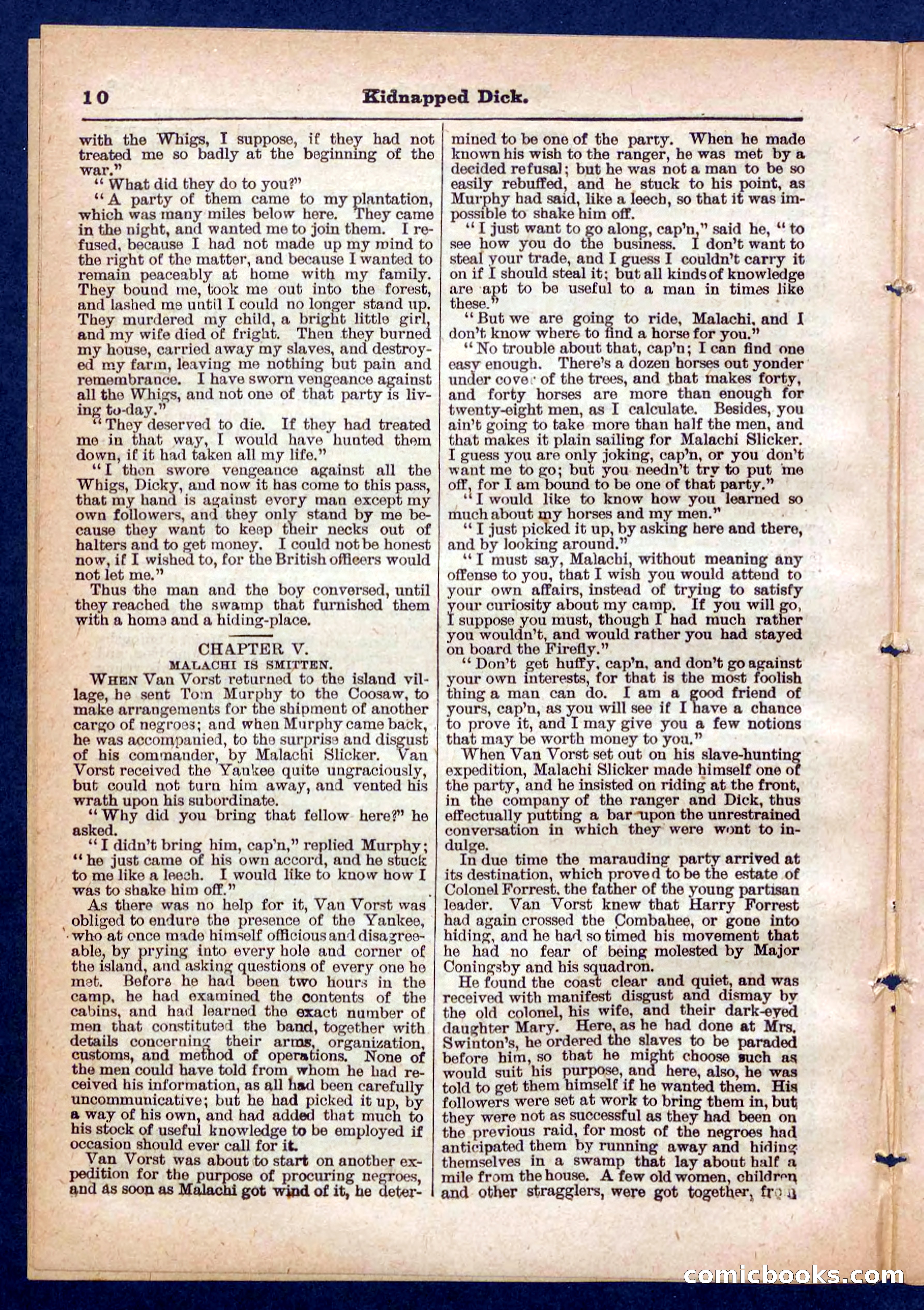 Beadle's Pocket Library No. 450: 'Kidnapped Dick' — page 10 of 32