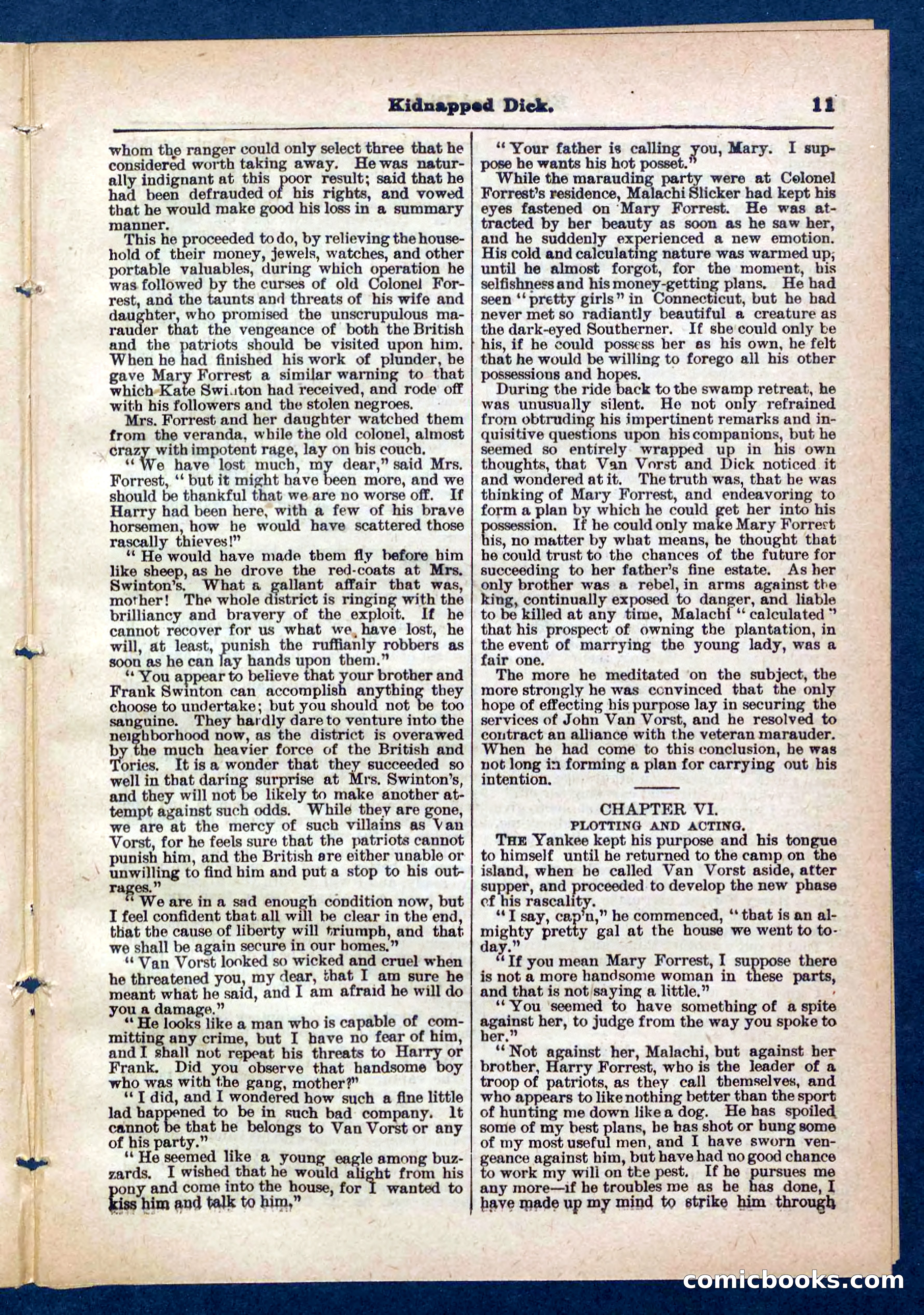 Beadle's Pocket Library No. 450: 'Kidnapped Dick' — page 11 of 32