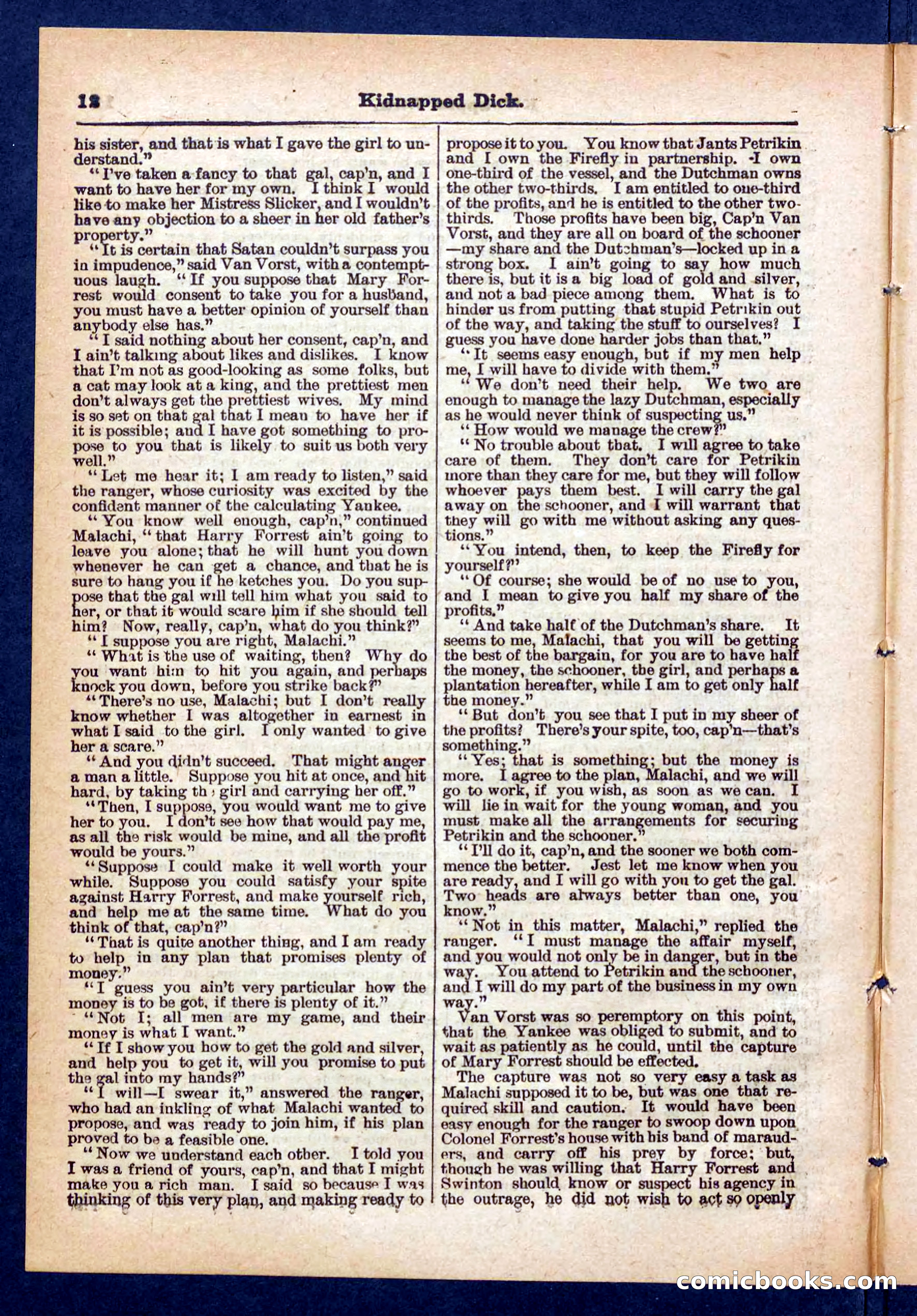 Beadle's Pocket Library No. 450: 'Kidnapped Dick' — page 12 of 32