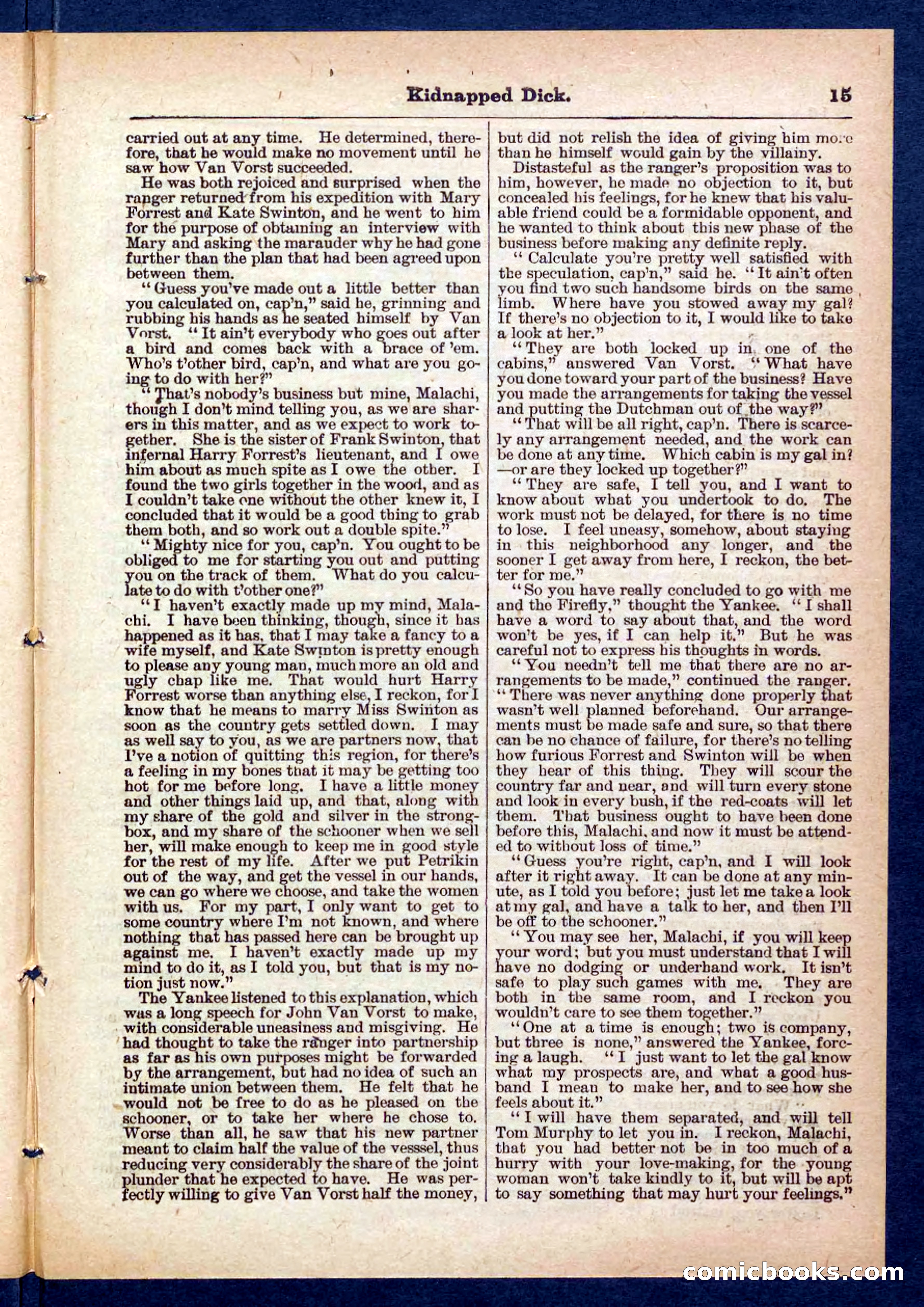 Beadle's Pocket Library No. 450: 'Kidnapped Dick' — page 15 of 32