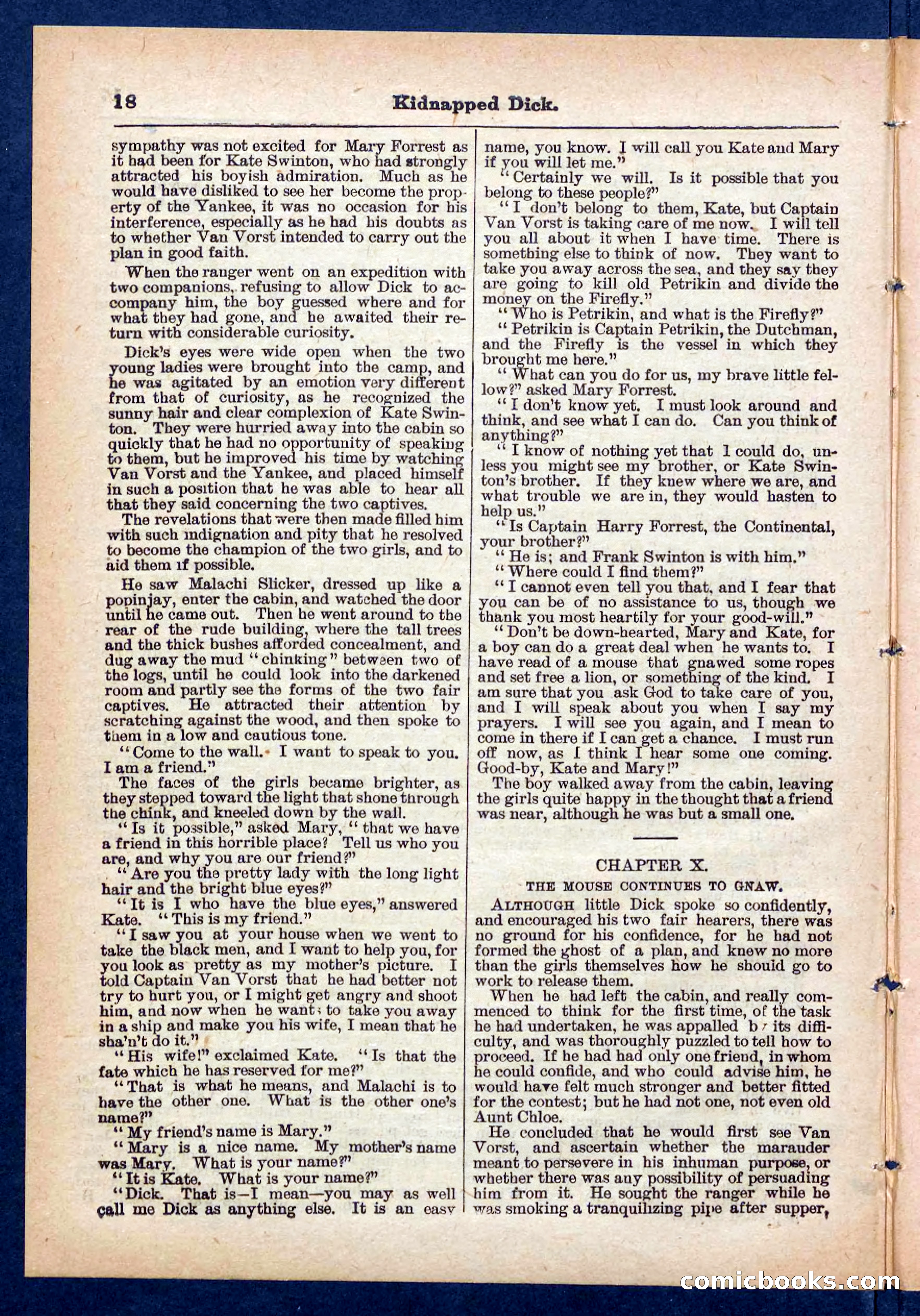 Beadle's Pocket Library No. 450: 'Kidnapped Dick' — page 18 of 32