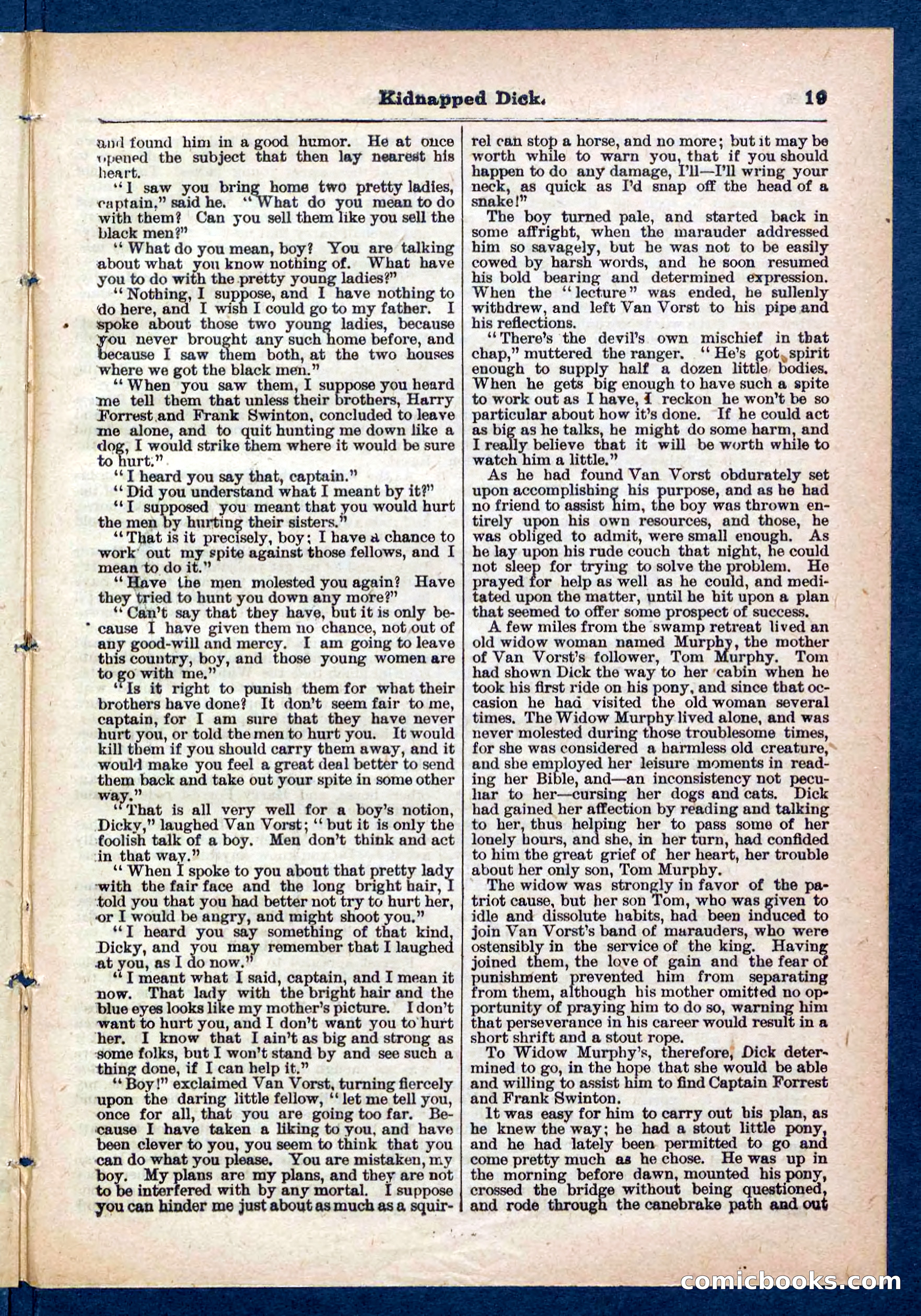 Beadle's Pocket Library No. 450: 'Kidnapped Dick' — page 19 of 32